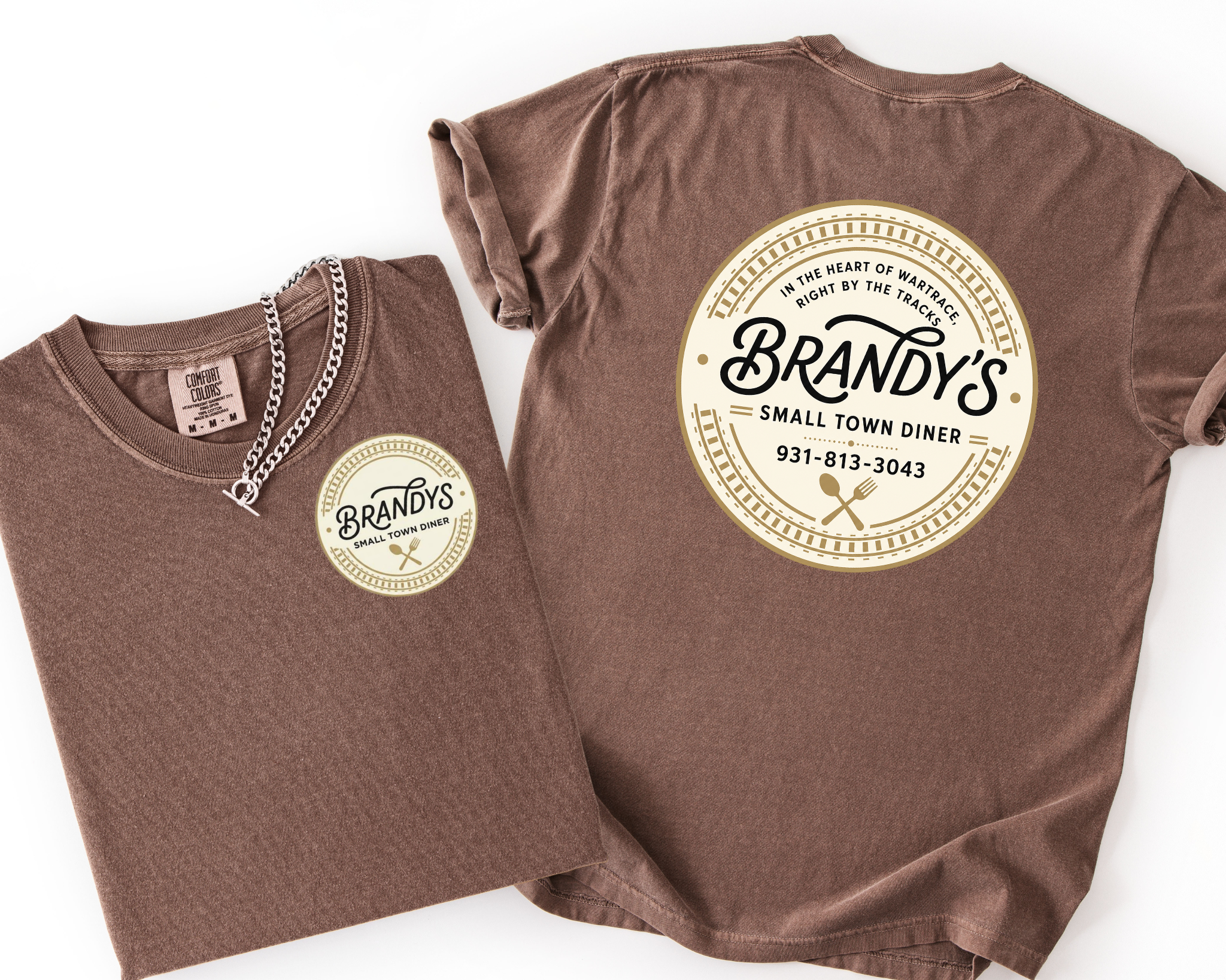 Brandy’s Small Town Diner Comfort Colors Shirt | Official Logo Tee