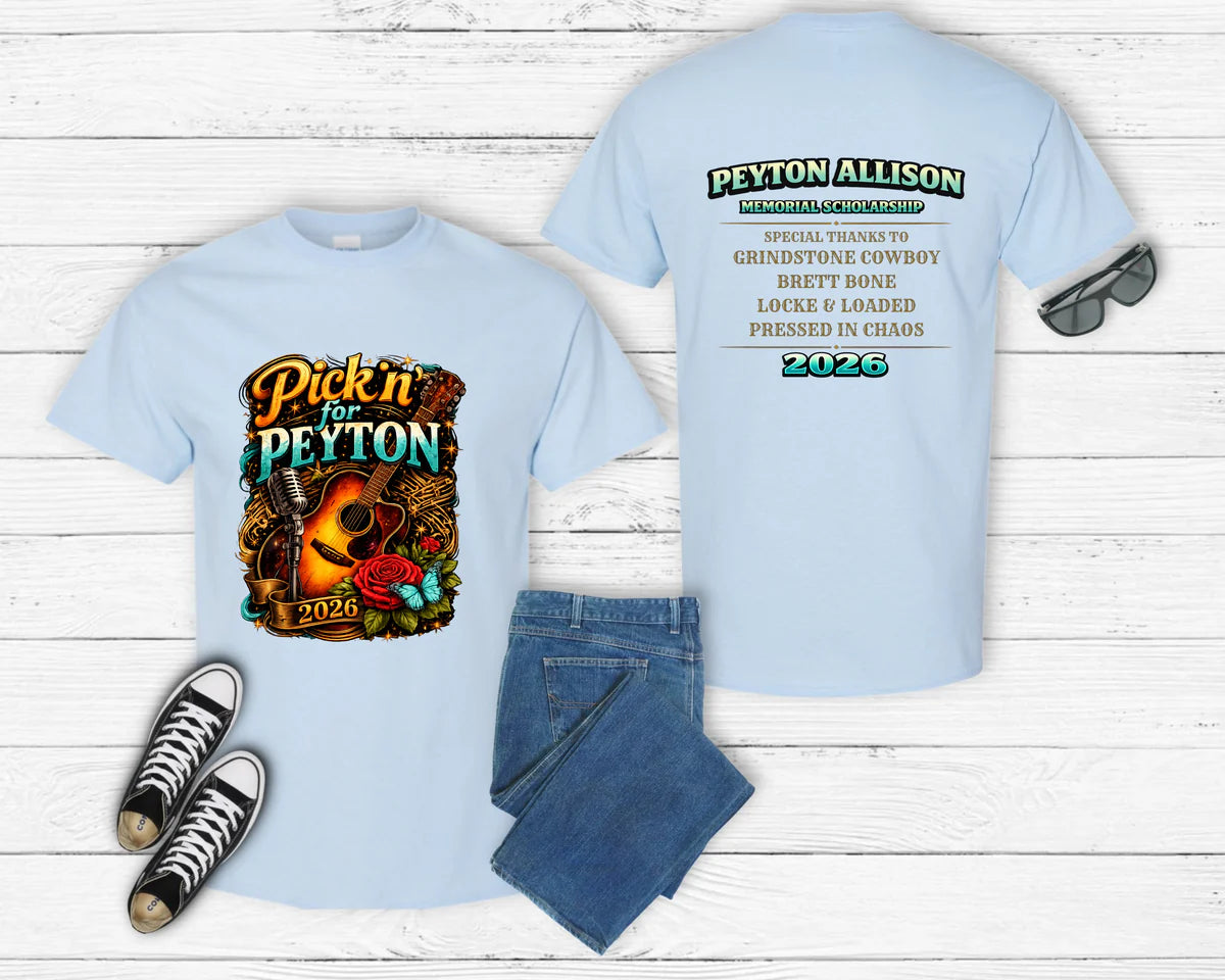 BRANDYS DINER ONLY Peyton Fundraiser Blue Gildan Tee