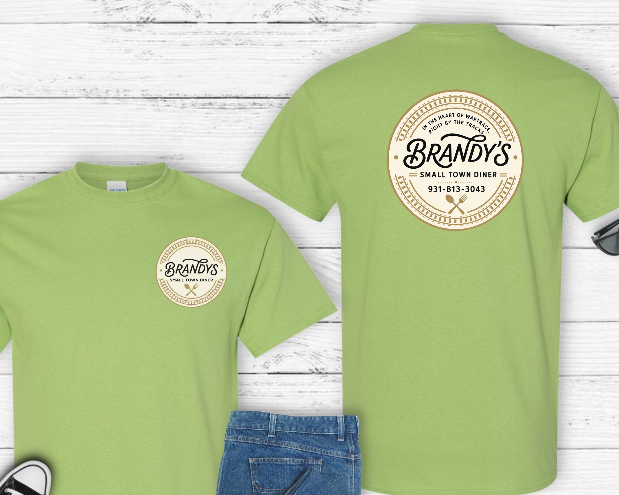 Brandy’s Small Town Diner Gildan Shirt | Official Logo Tee