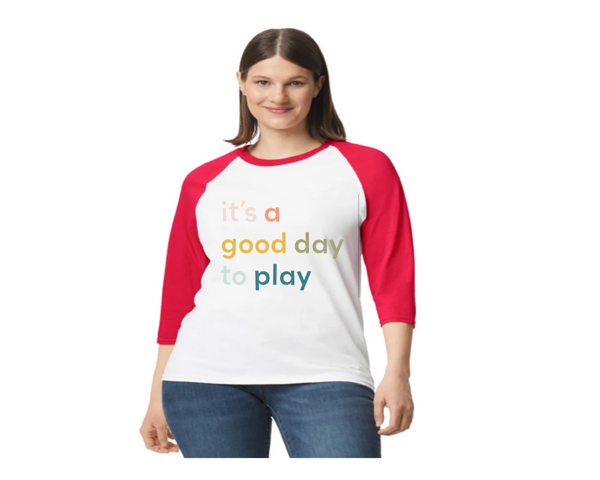 It’s a Good Day to Play – Villages Child Development Center Gildan 5700 Raglan Tee
