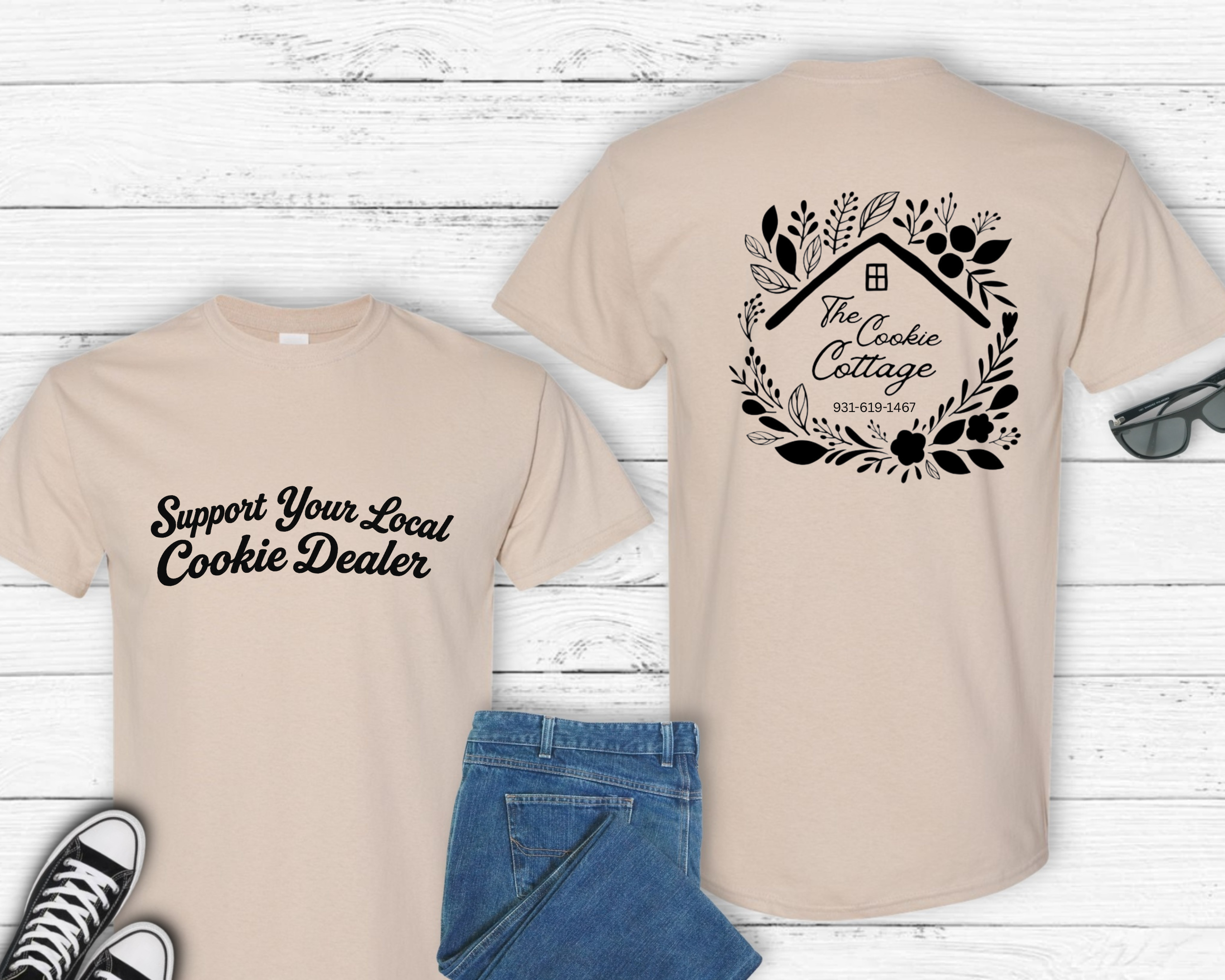 Cookie Cottage Logo Gildan Tee