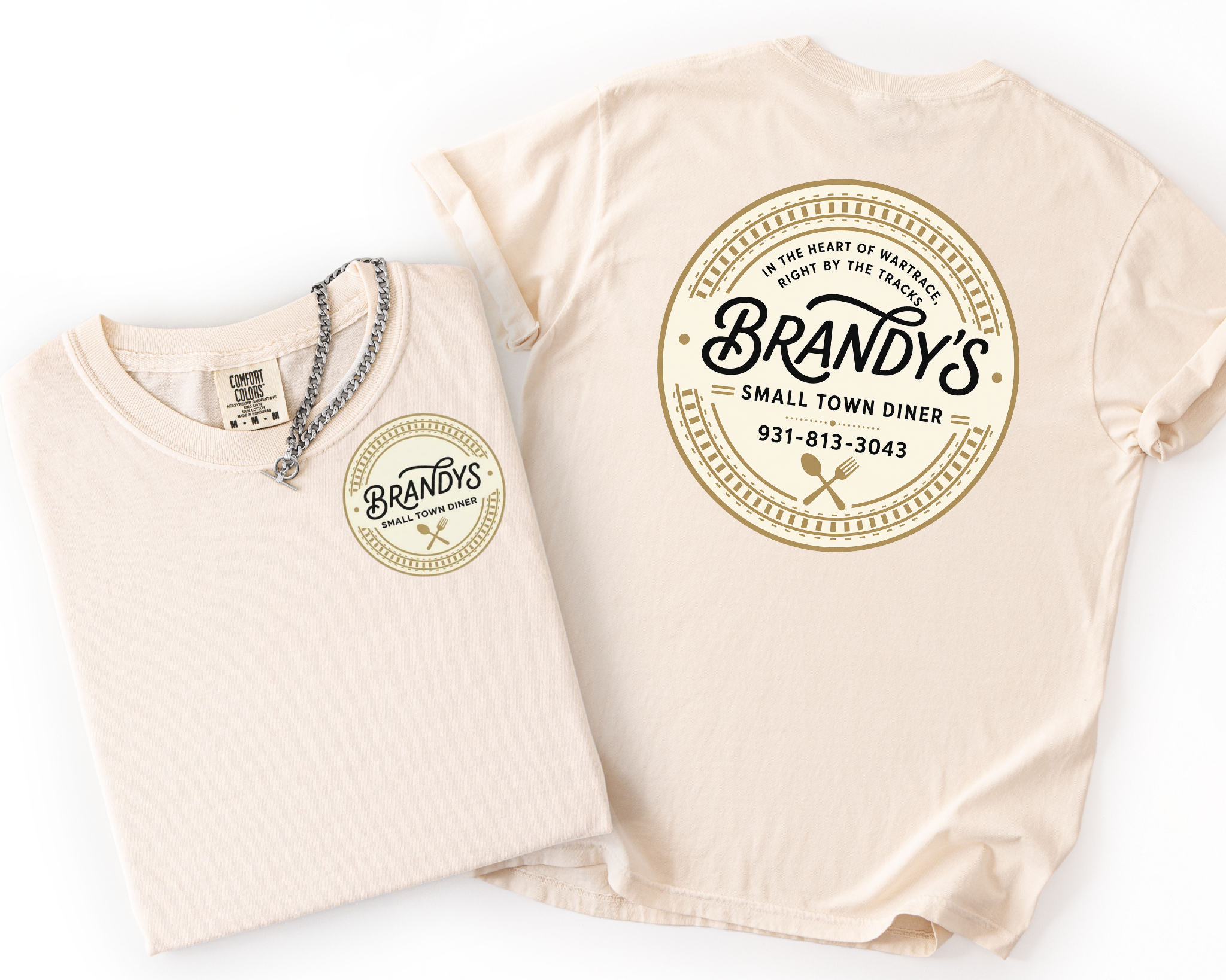 Brandy’s Small Town Diner Comfort Colors Shirt | Official Logo Tee