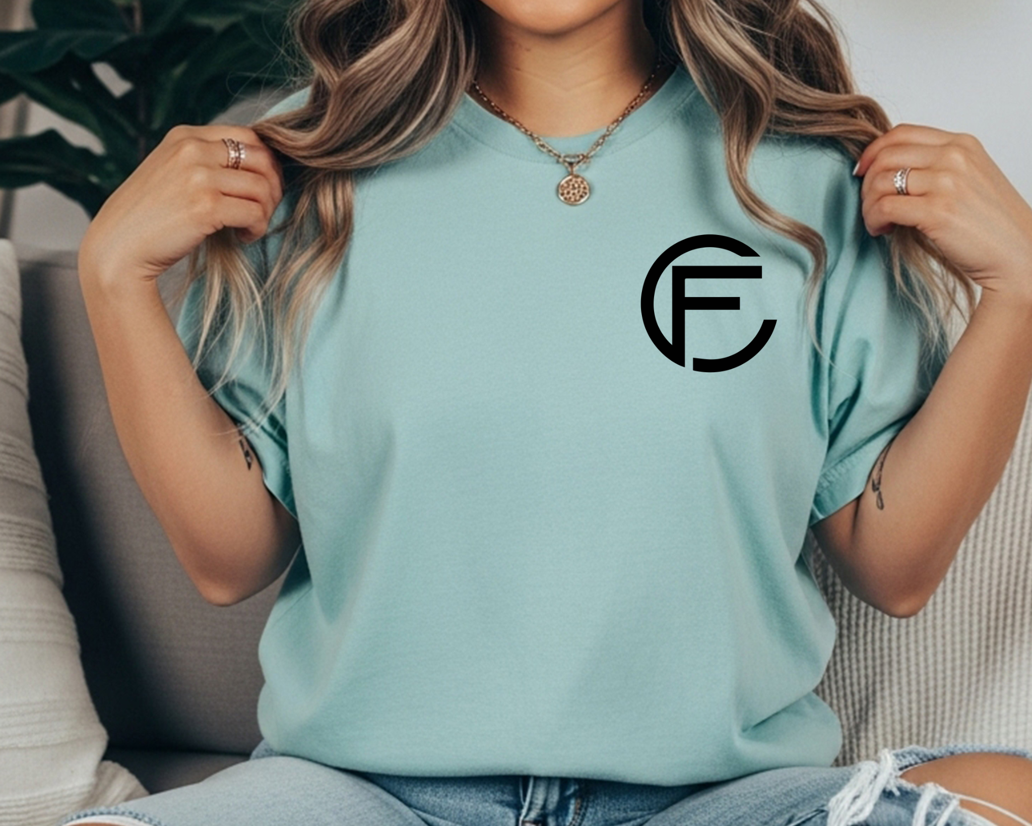 C&F Miniature Cattle Co. Original Logo Comfort Colors Tee