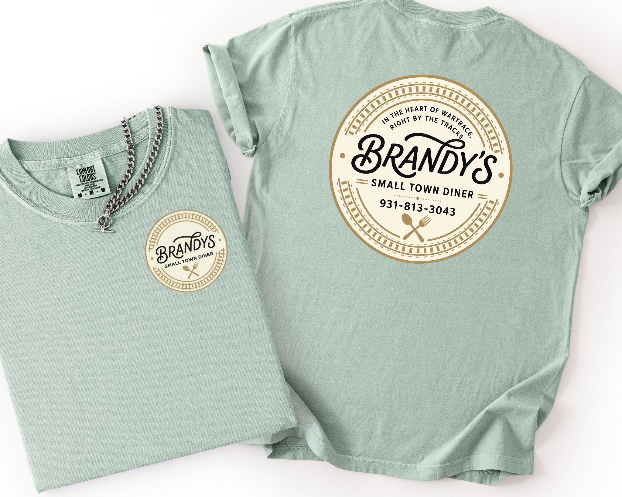 Brandy’s Small Town Diner Comfort Colors Shirt | Official Logo Tee