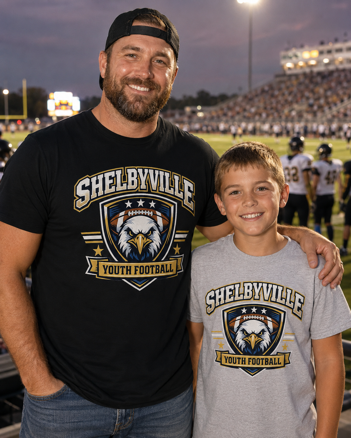 Shelbyville Youth Football Eagle Shield Gildan T-Shirt | Adult & Youth Sizes