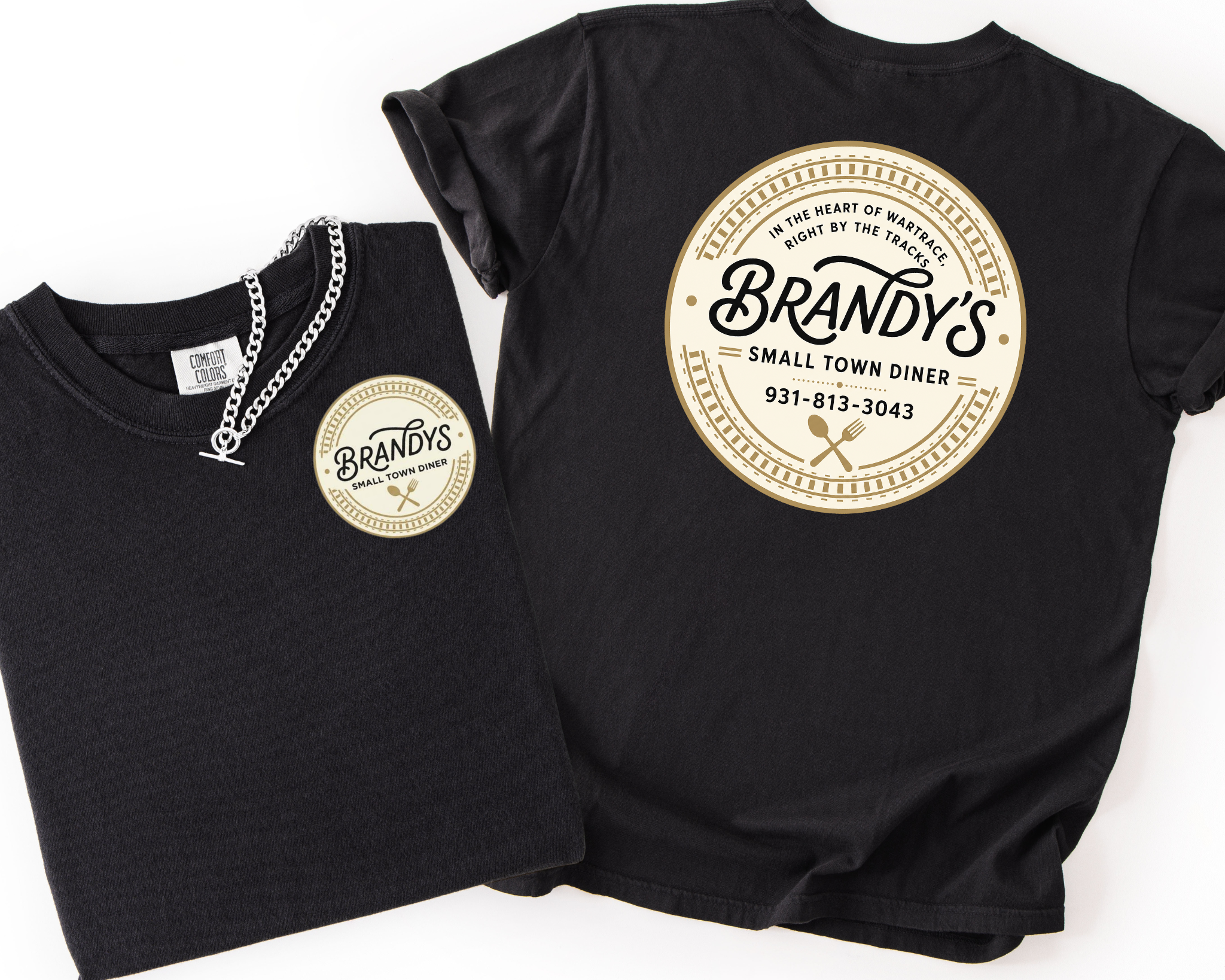 Brandy’s Small Town Diner Comfort Colors Shirt | Official Logo Tee
