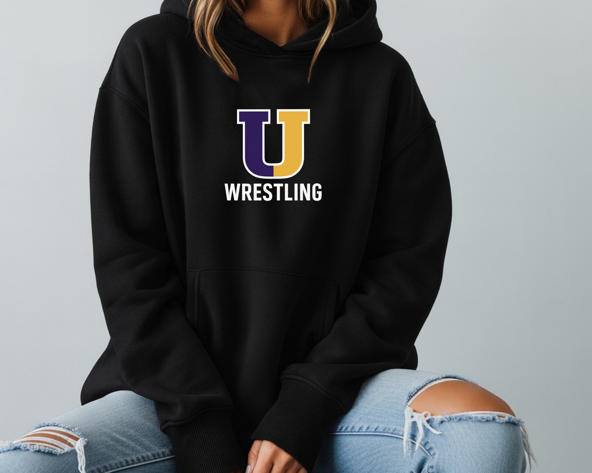 U Wrestling Hoodie | Purple & Gold Pride