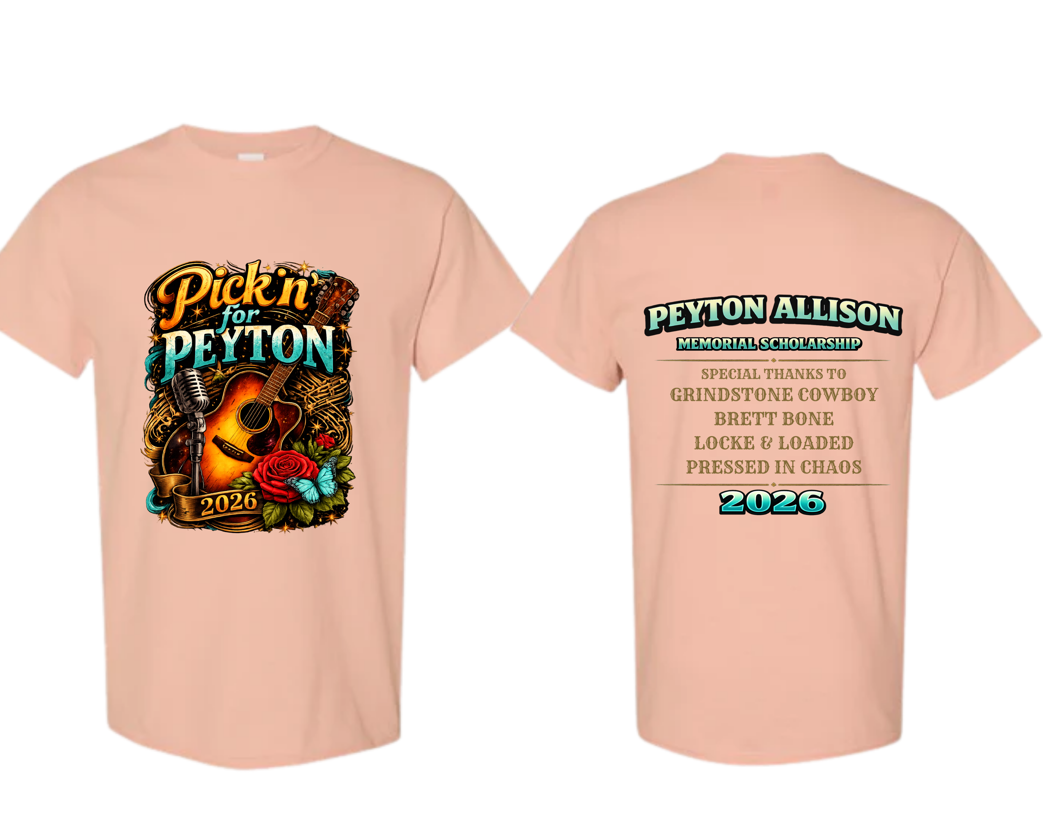 Pickin’ for Peyton 2026 Gildan Tee | Fundraiser Shirt for Peyton Allison Scholarship Fund