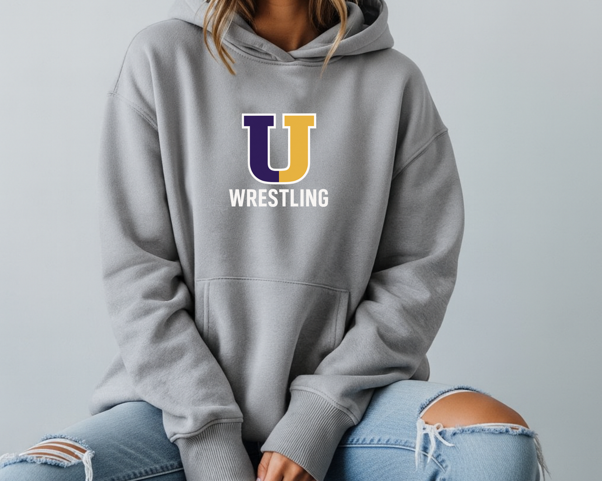 U Wrestling Hoodie | Purple & Gold Pride