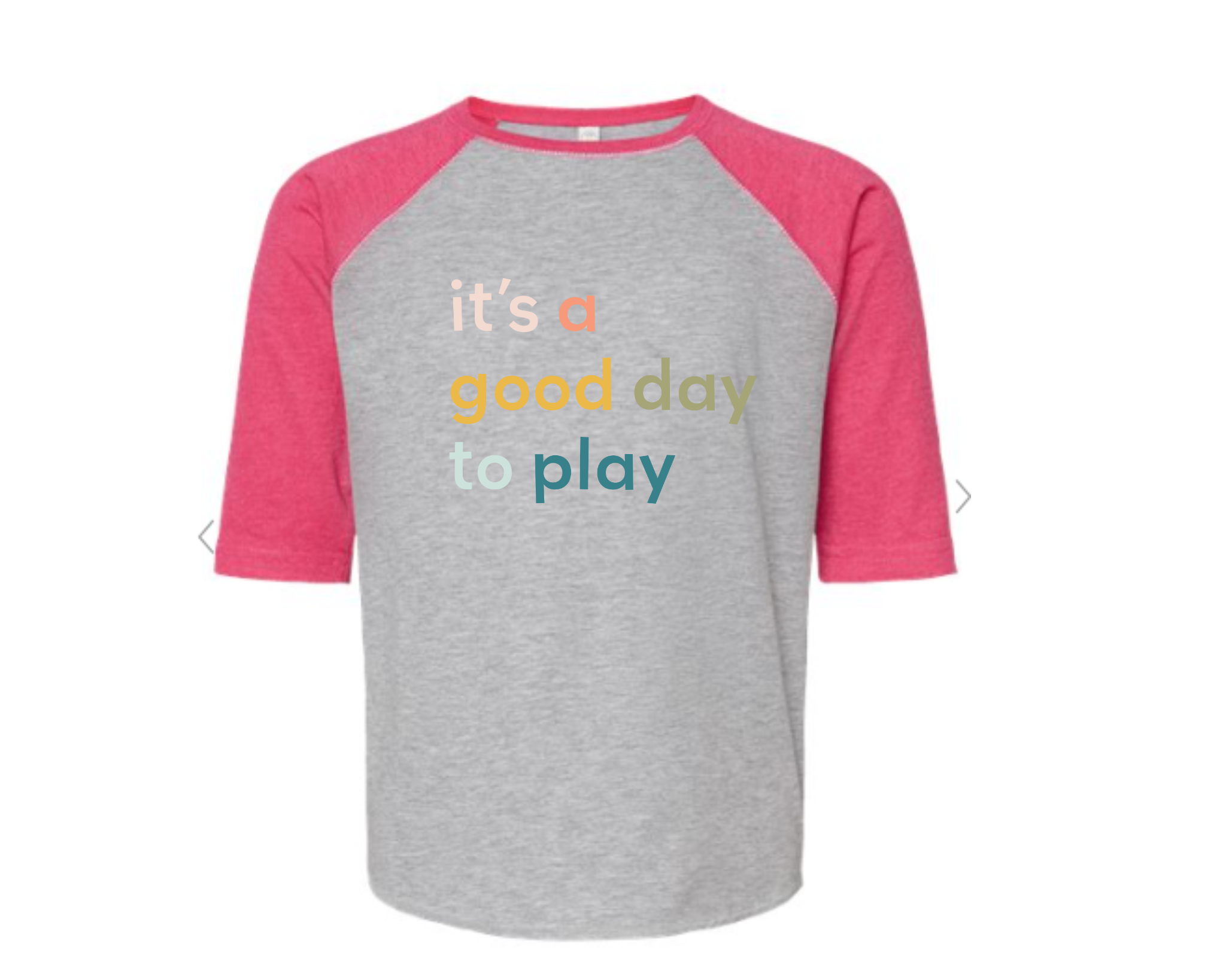 It’s a Good Day to Play – Villages Child Development Center Raglan Tee