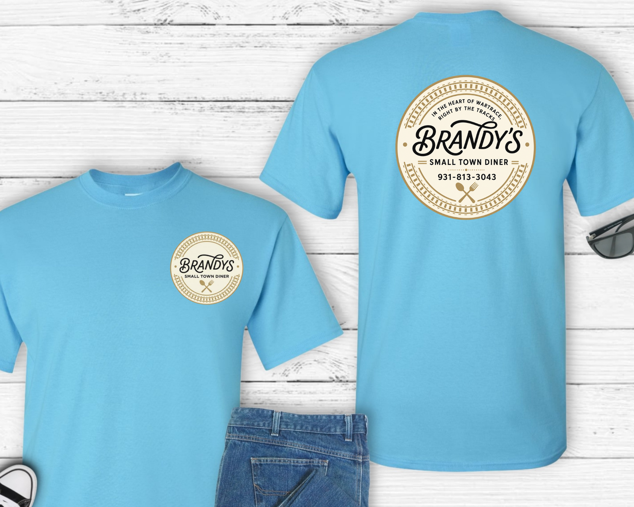 Brandy’s Small Town Diner Gildan Shirt | Official Logo Tee