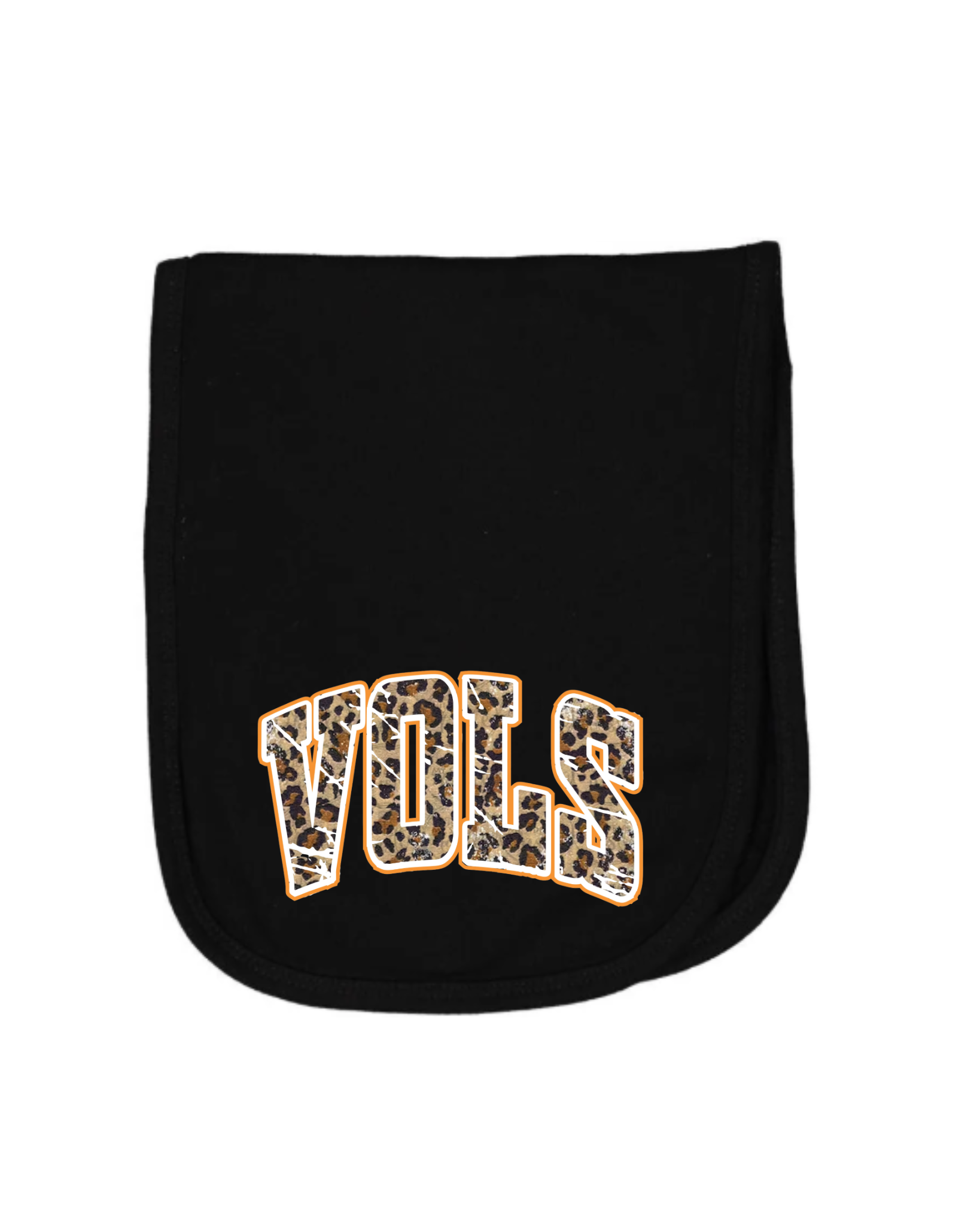 Leopard Vols Burp Cloth | Smooth Face Terry Cloth Tennessee Burp Towel