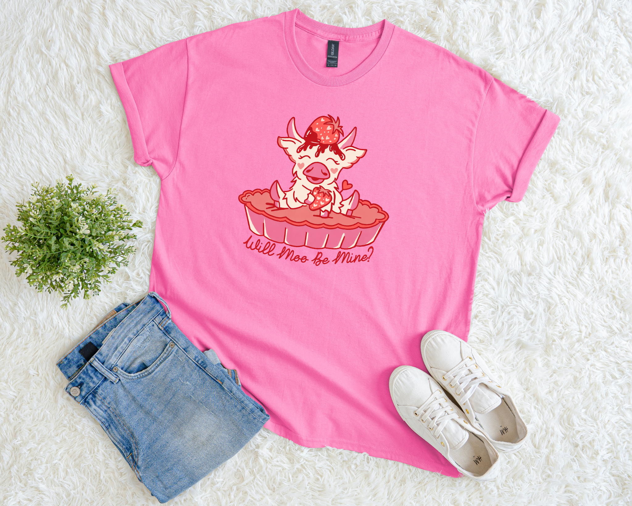 Will Moo Be Mine? Neon Cattle Coffee Co Limited Edition Tee