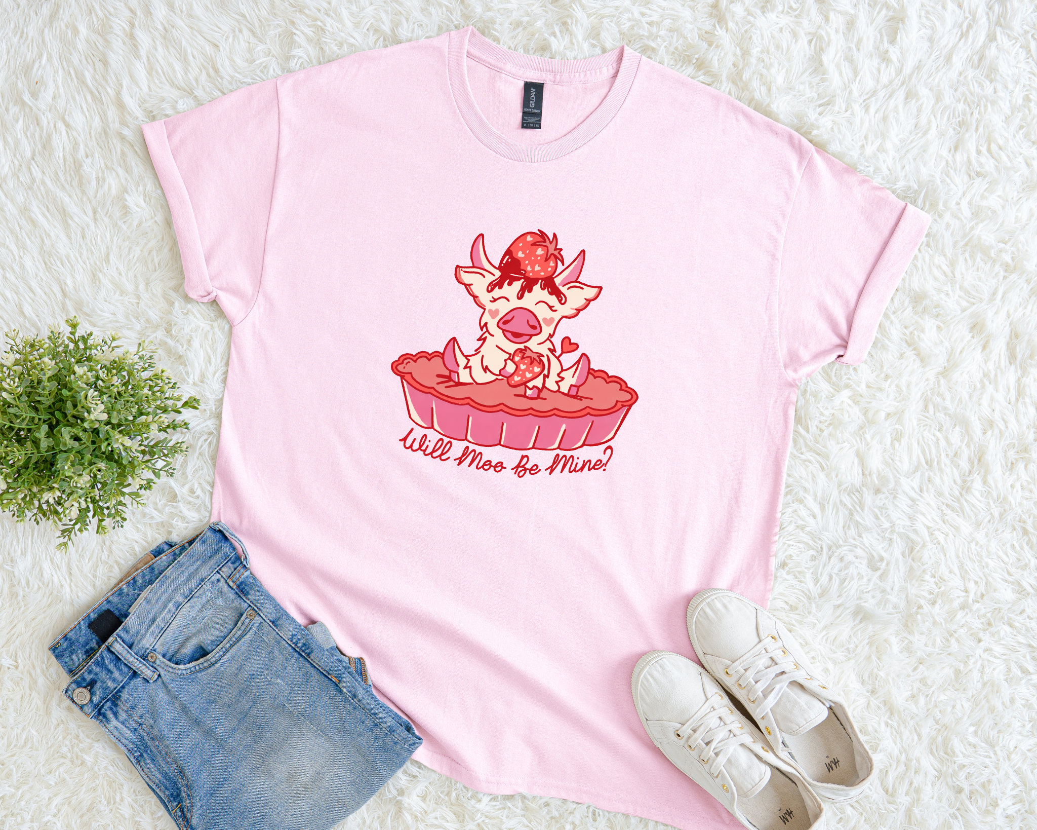 Will Moo Be Mine? Neon Cattle Coffee Co Limited Edition Tee