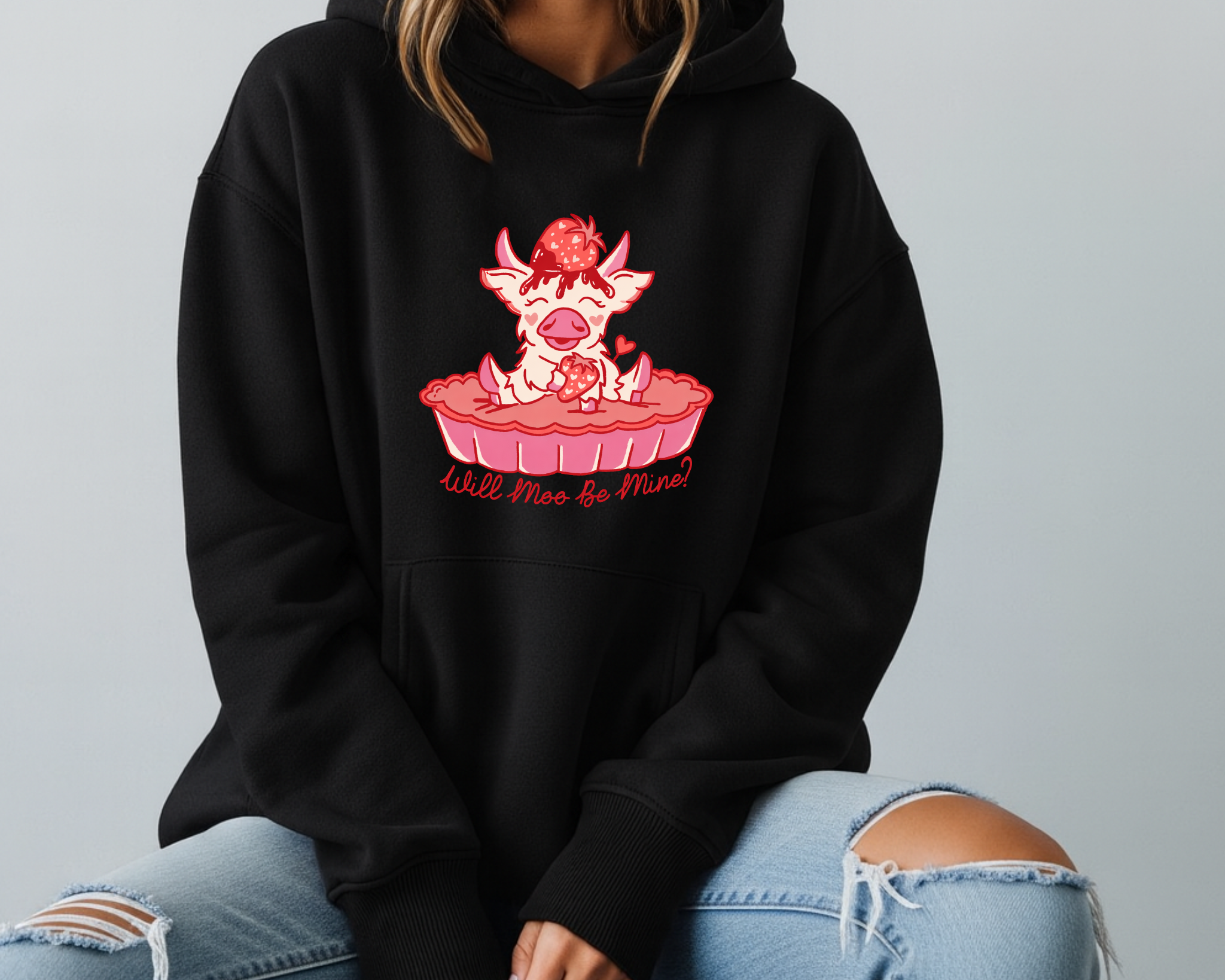 Will Moo Be Mine? Neon Cattle Coffee Co Limited Edition Hoodie
