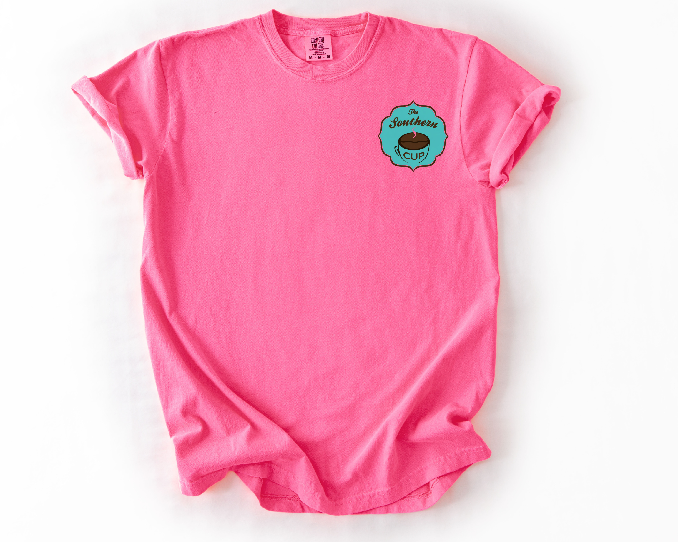 The Southern Cup Pocket Logo Comfort Colors Tee
