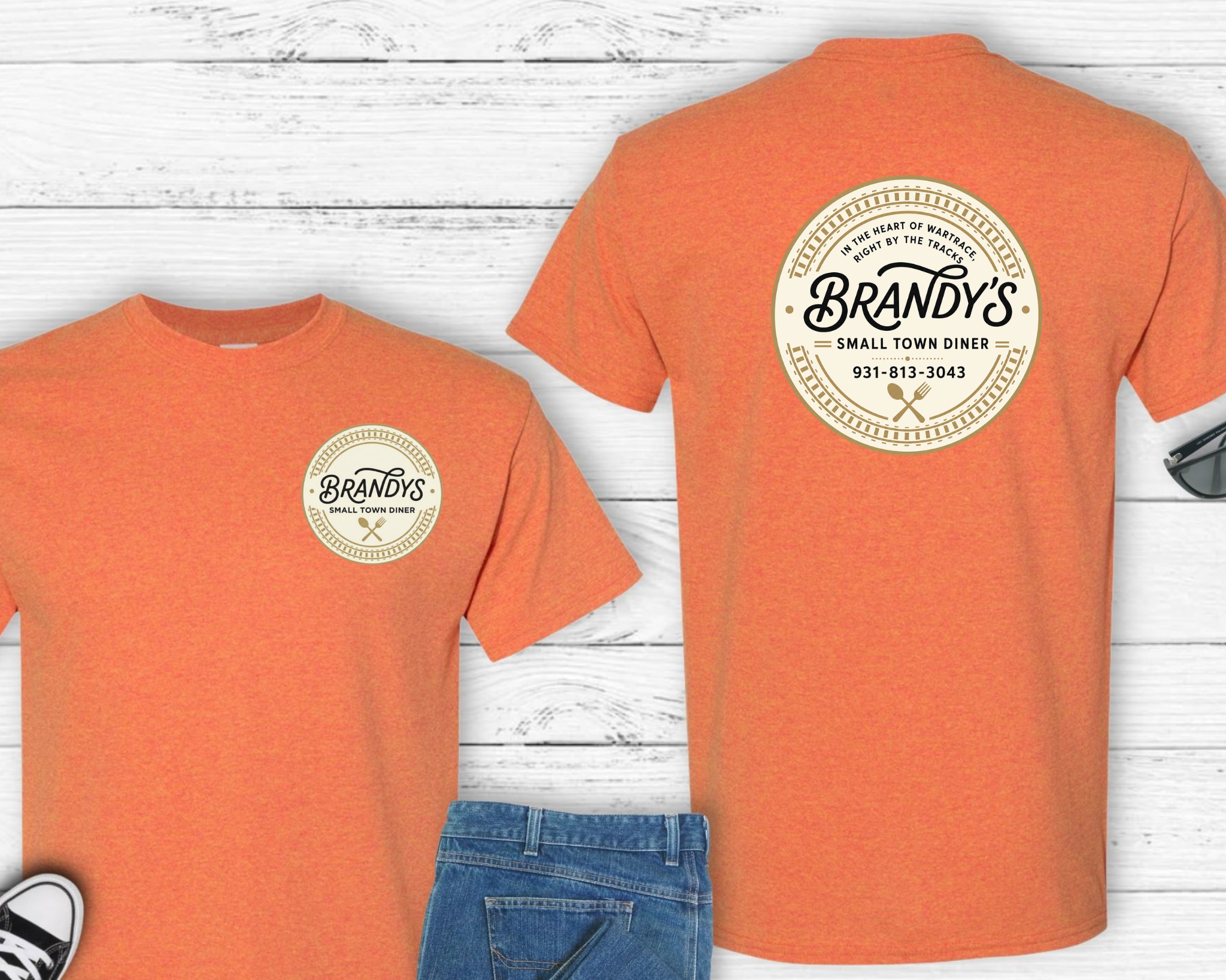 Brandy’s Small Town Diner Gildan Shirt | Official Logo Tee