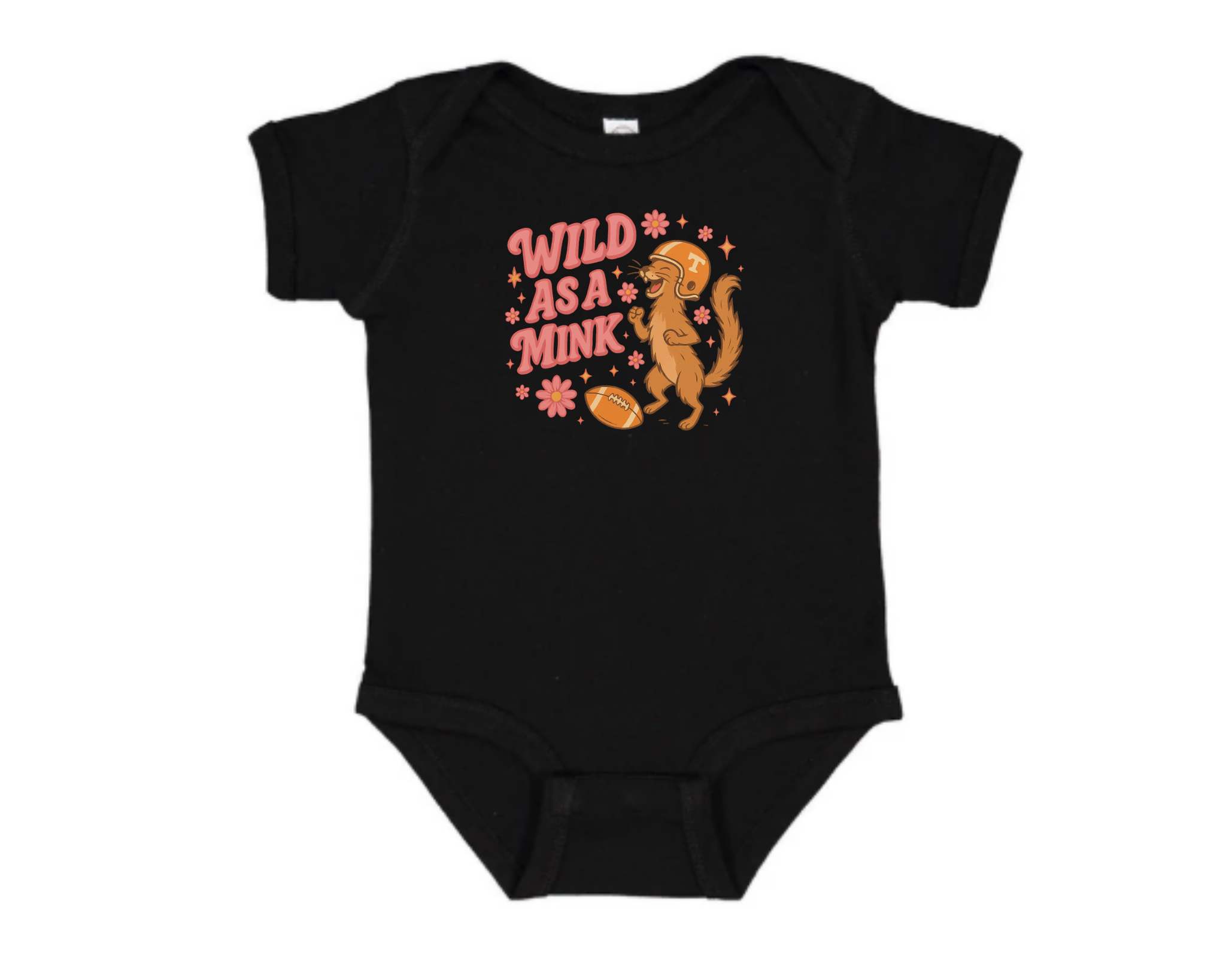 Wild As a Mink Infant Bodysuit | Tennessee Baby Short Sleeve Onesie