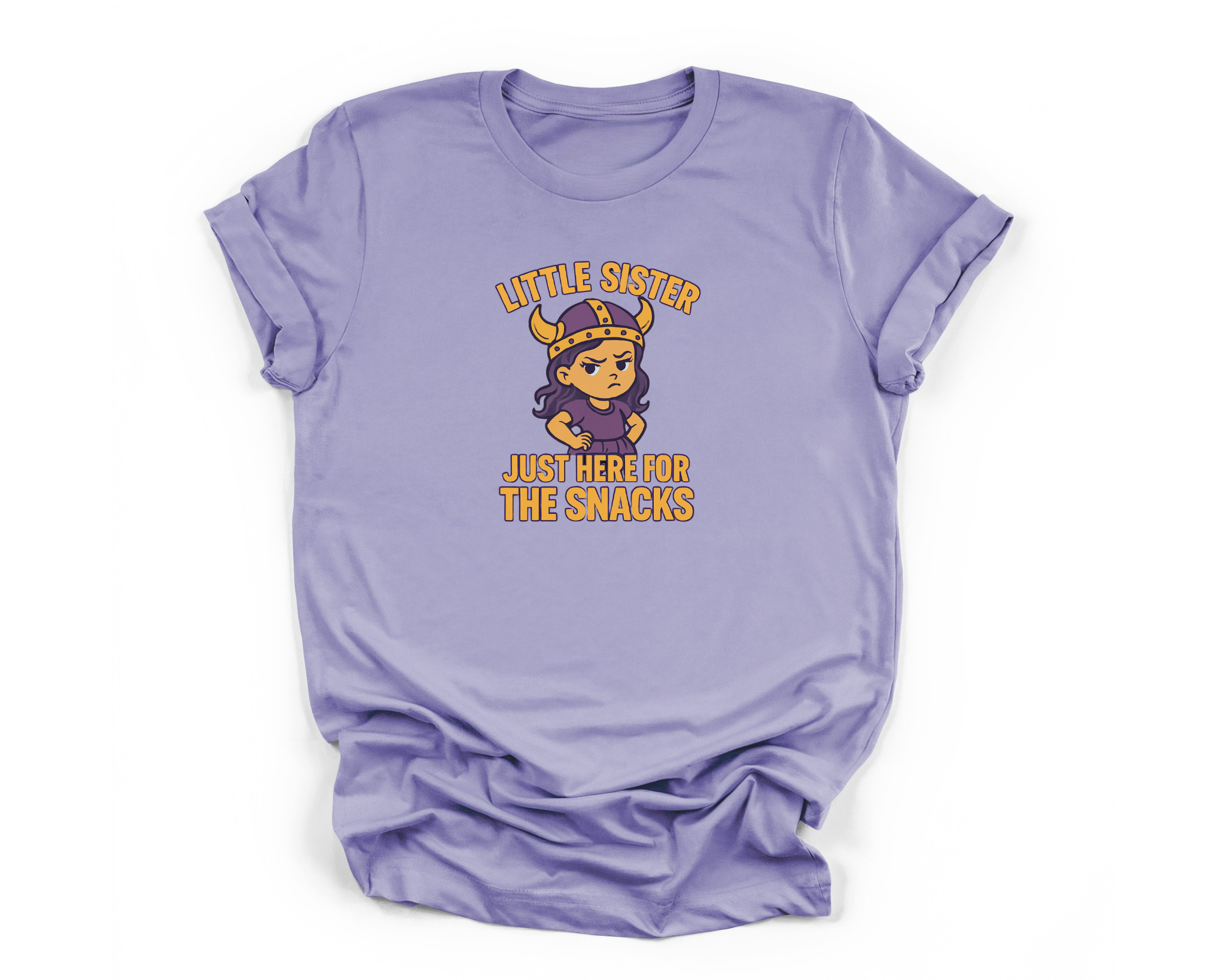 Little Viking Sister, Here for the Snacks Tee