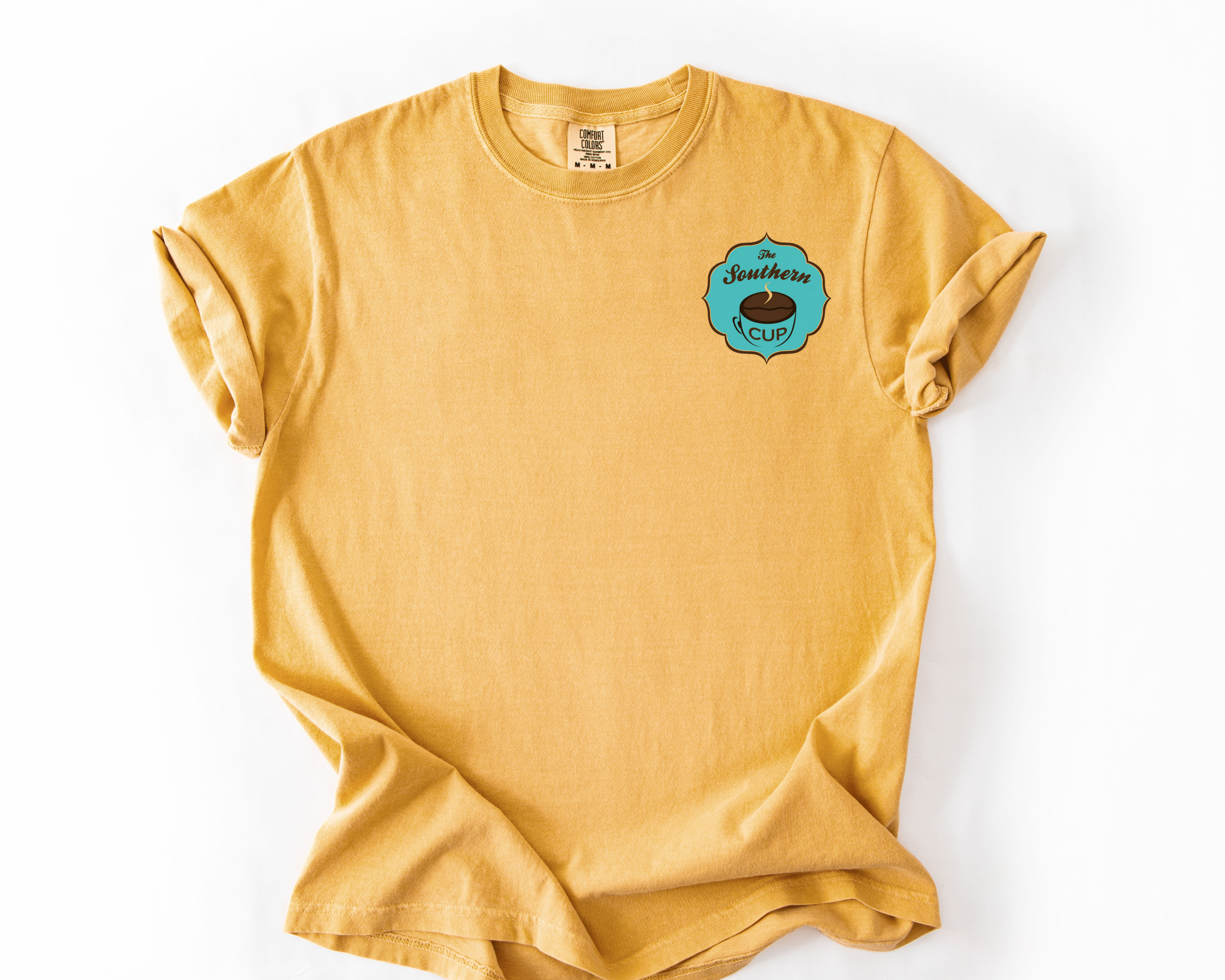 The Southern Cup Pocket Logo Comfort Colors Tee