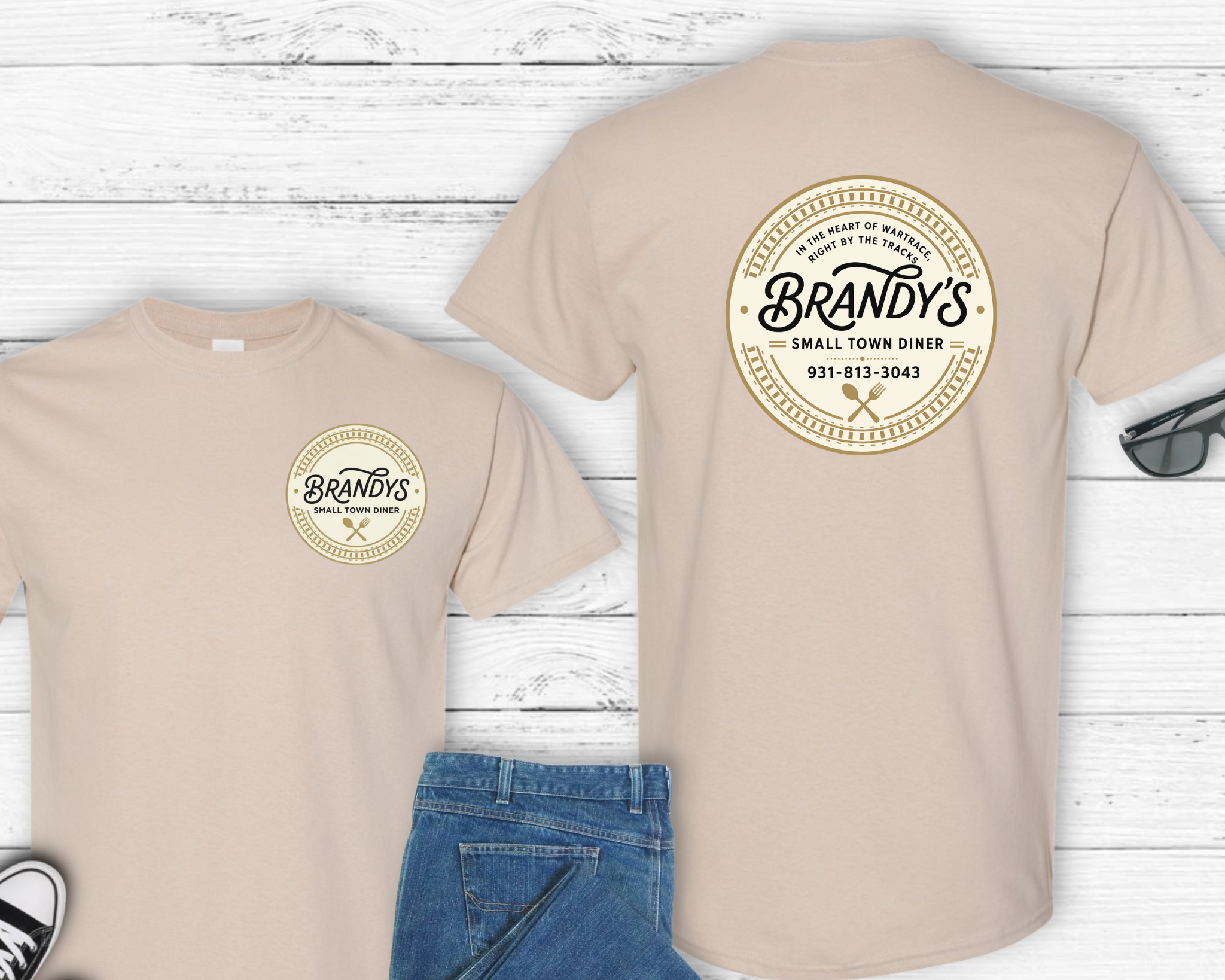 Brandy’s Small Town Diner Gildan Shirt | Official Logo Tee