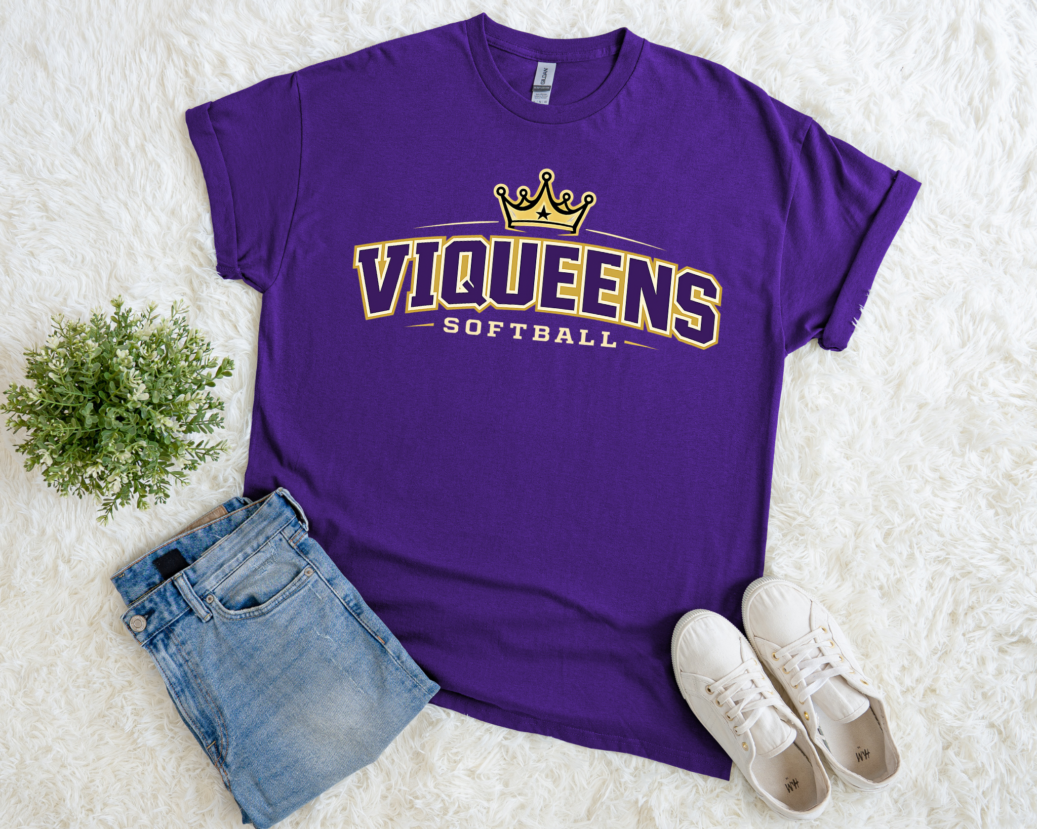 ViQueens Softball CrownTee | ViQueens Softball Spirit Shirt