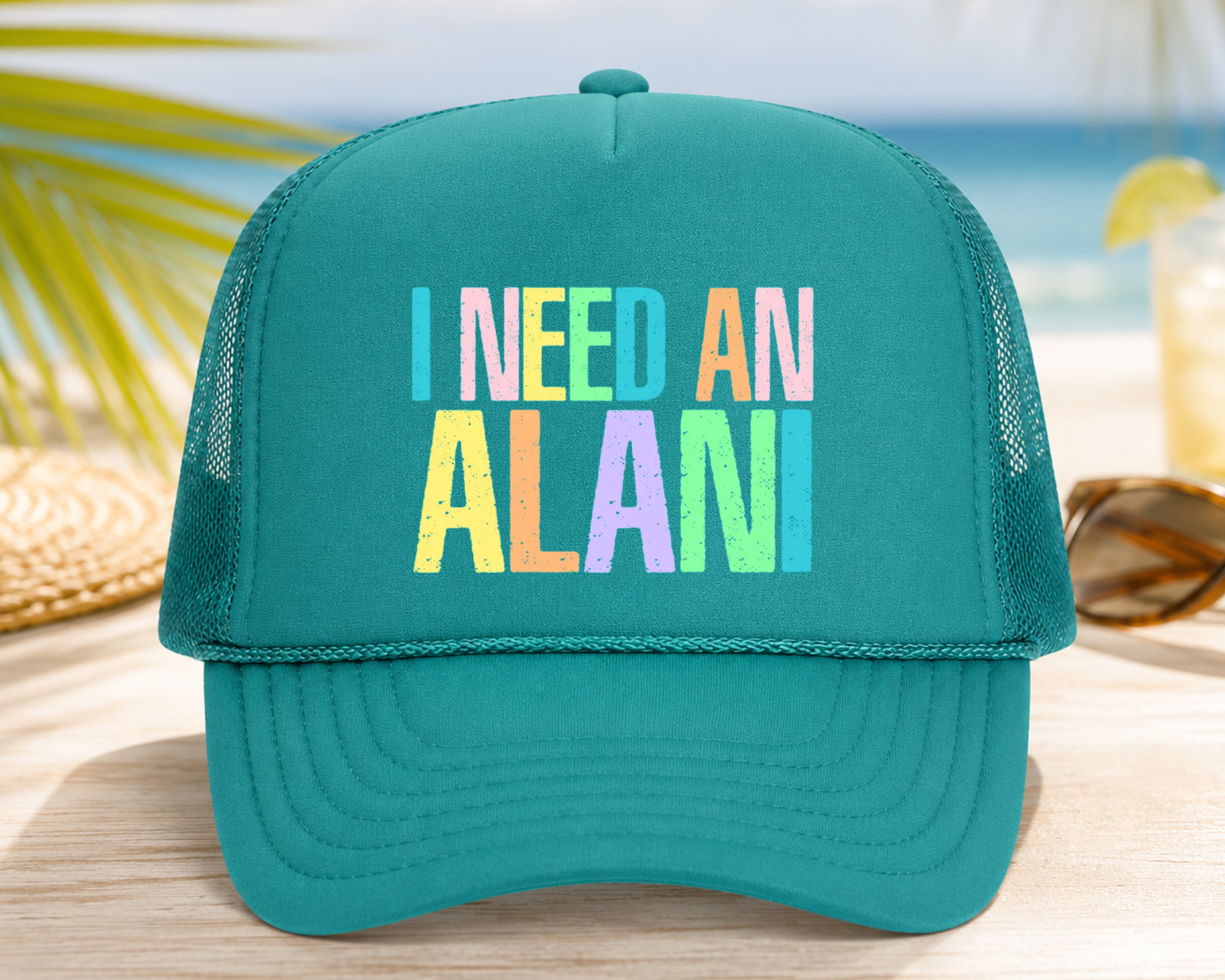 I Need an Alan Foam Trucker Hat | Funny Summer Graphic Cap | Vacation Beach Hat