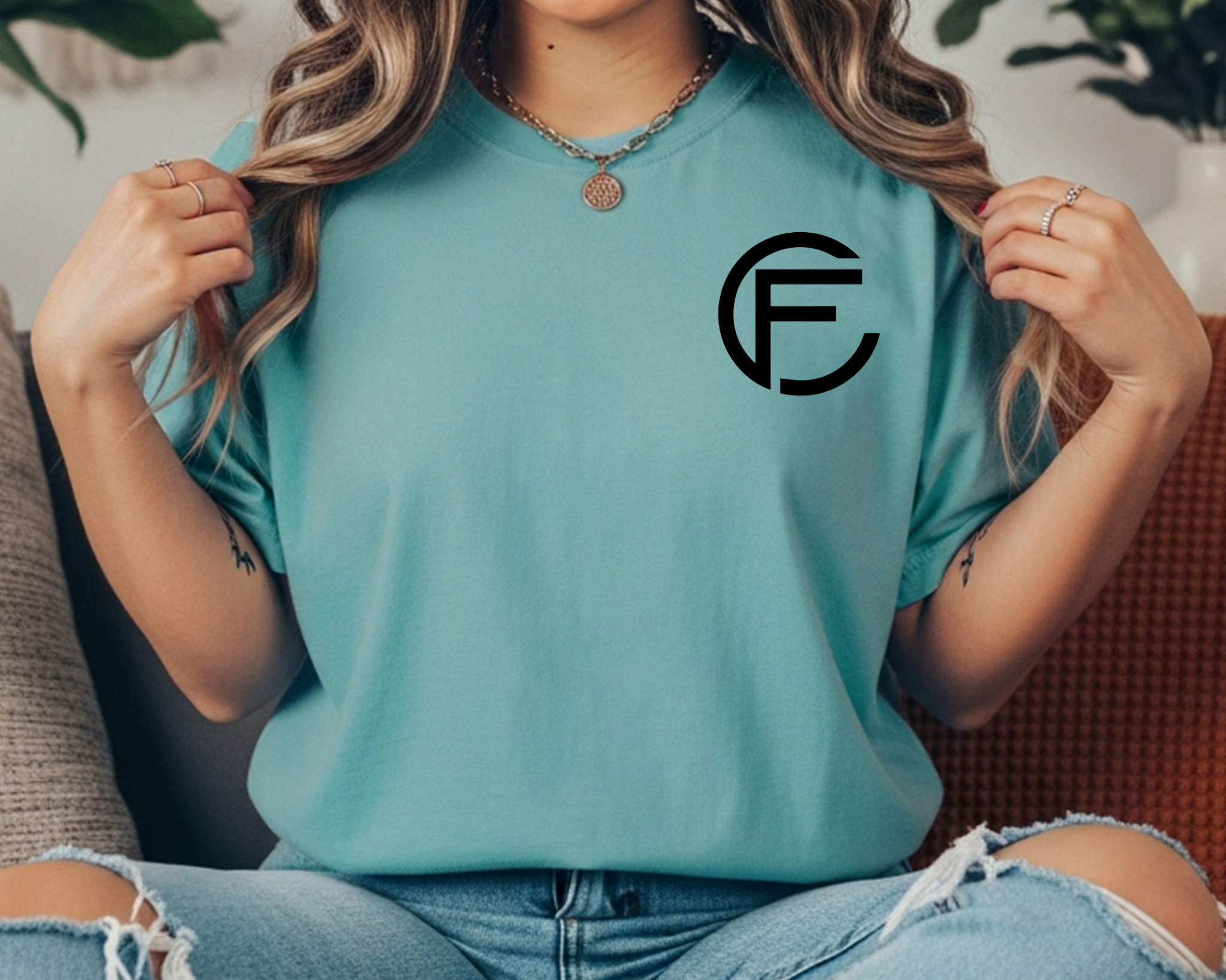 C&F Miniature Cattle Co. Original Logo Comfort Colors Tee