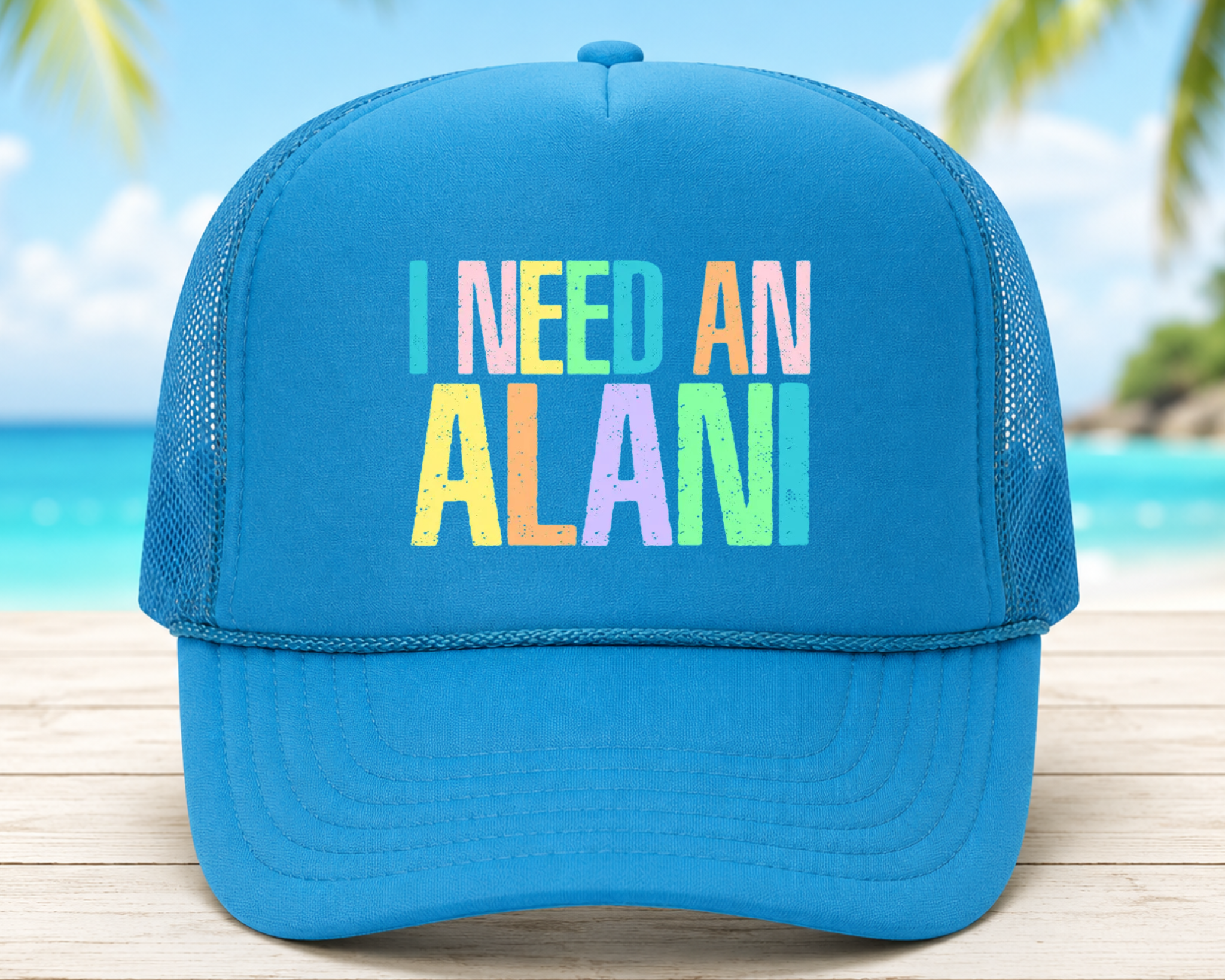 I Need an Alan Foam Trucker Hat | Funny Summer Graphic Cap | Vacation Beach Hat