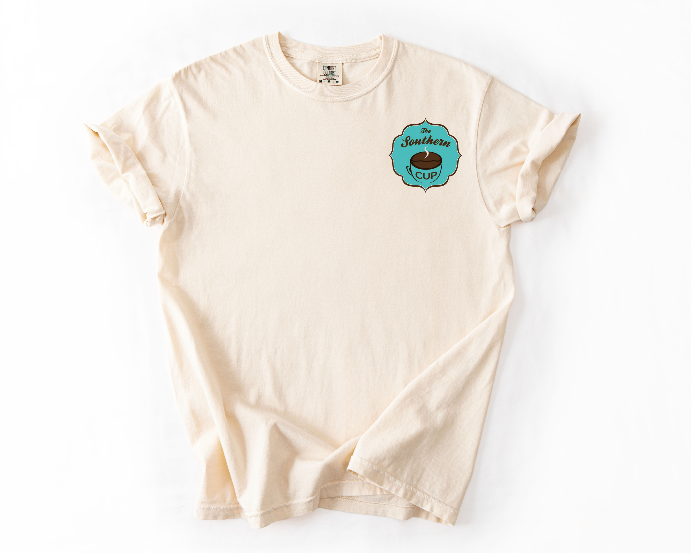 The Southern Cup Pocket Logo Comfort Colors Tee