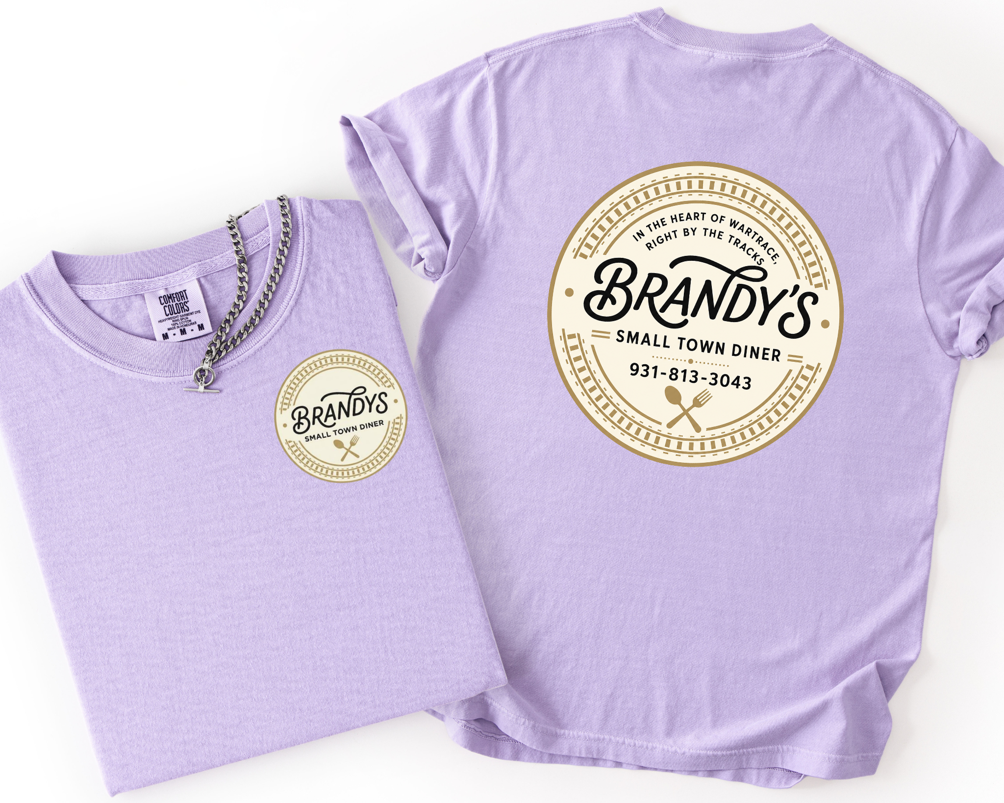 Brandy’s Small Town Diner Comfort Colors Shirt | Official Logo Tee