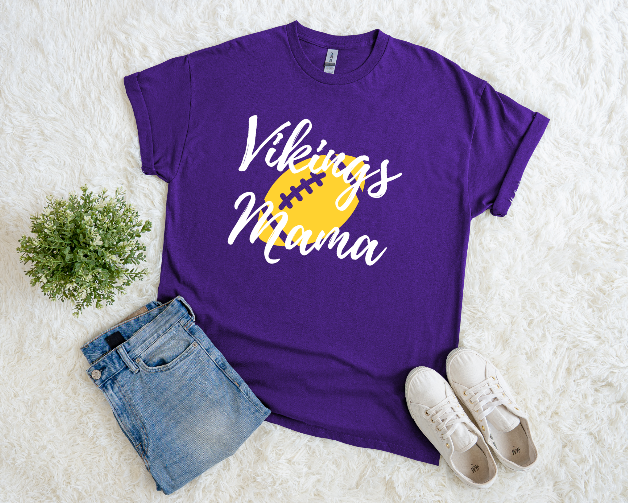 Vikings Football Mama Tee