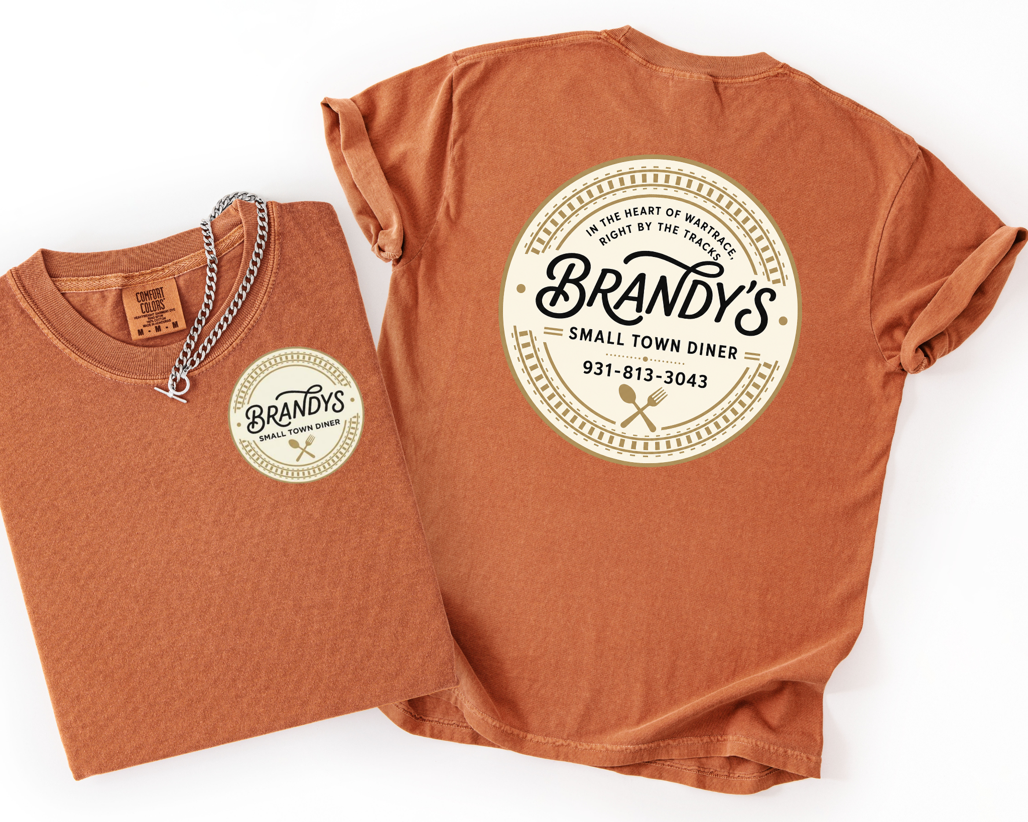 Brandy’s Small Town Diner Comfort Colors Shirt | Official Logo Tee