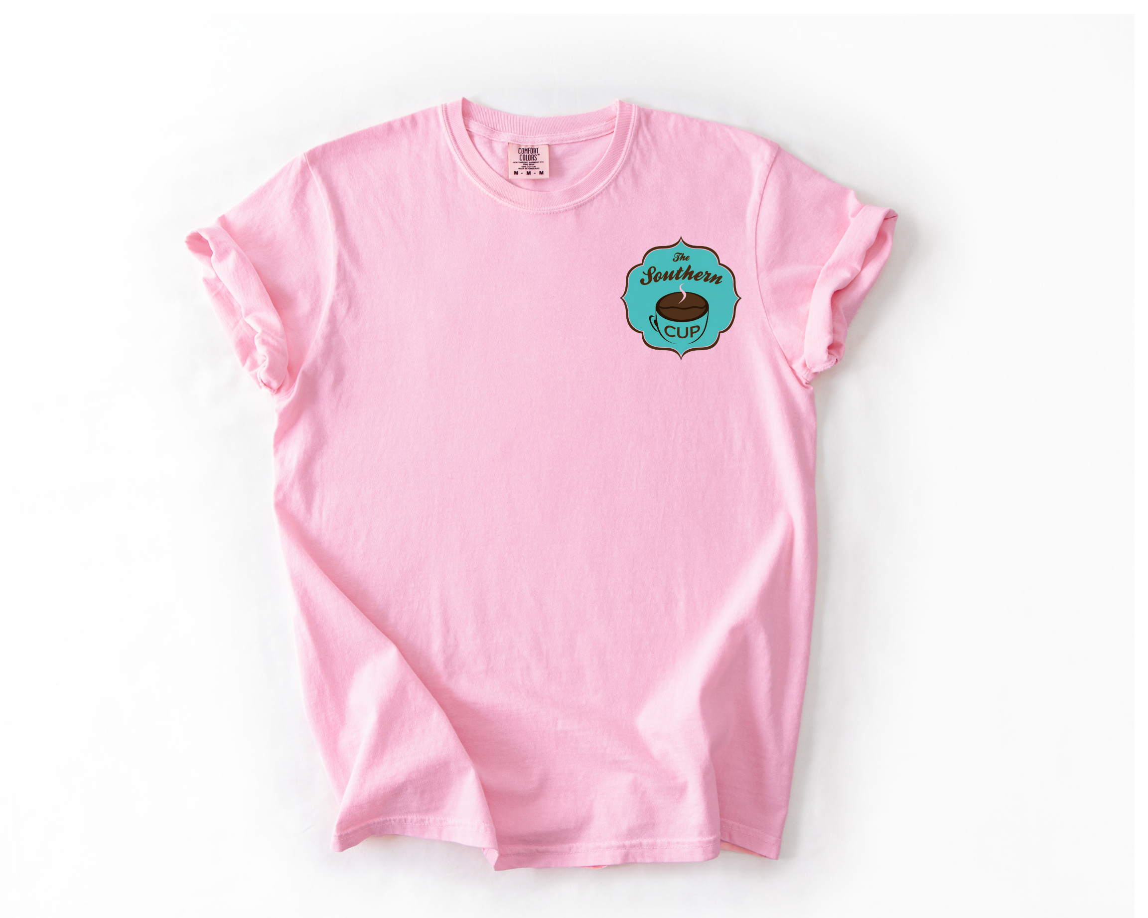 The Southern Cup Pocket Logo Comfort Colors Tee