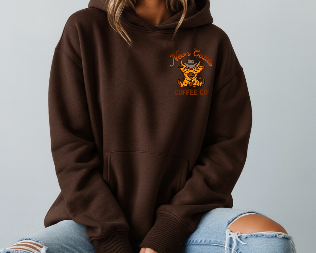 Support Tennessee Farmers & Neon Cattle Coffee Co Hoodie  | Pressed in Chaos Exclusive