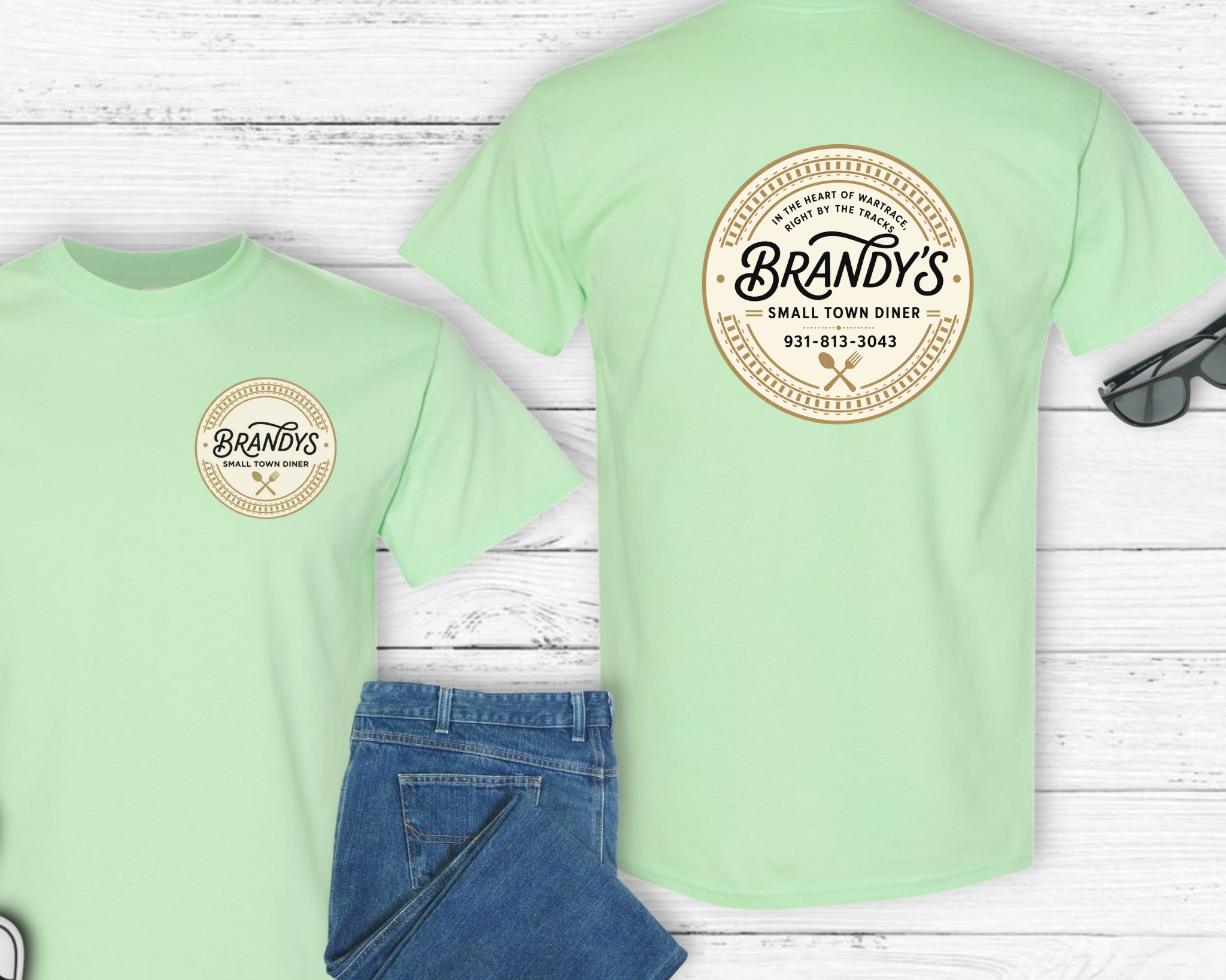 Brandy’s Small Town Diner Gildan Shirt | Official Logo Tee