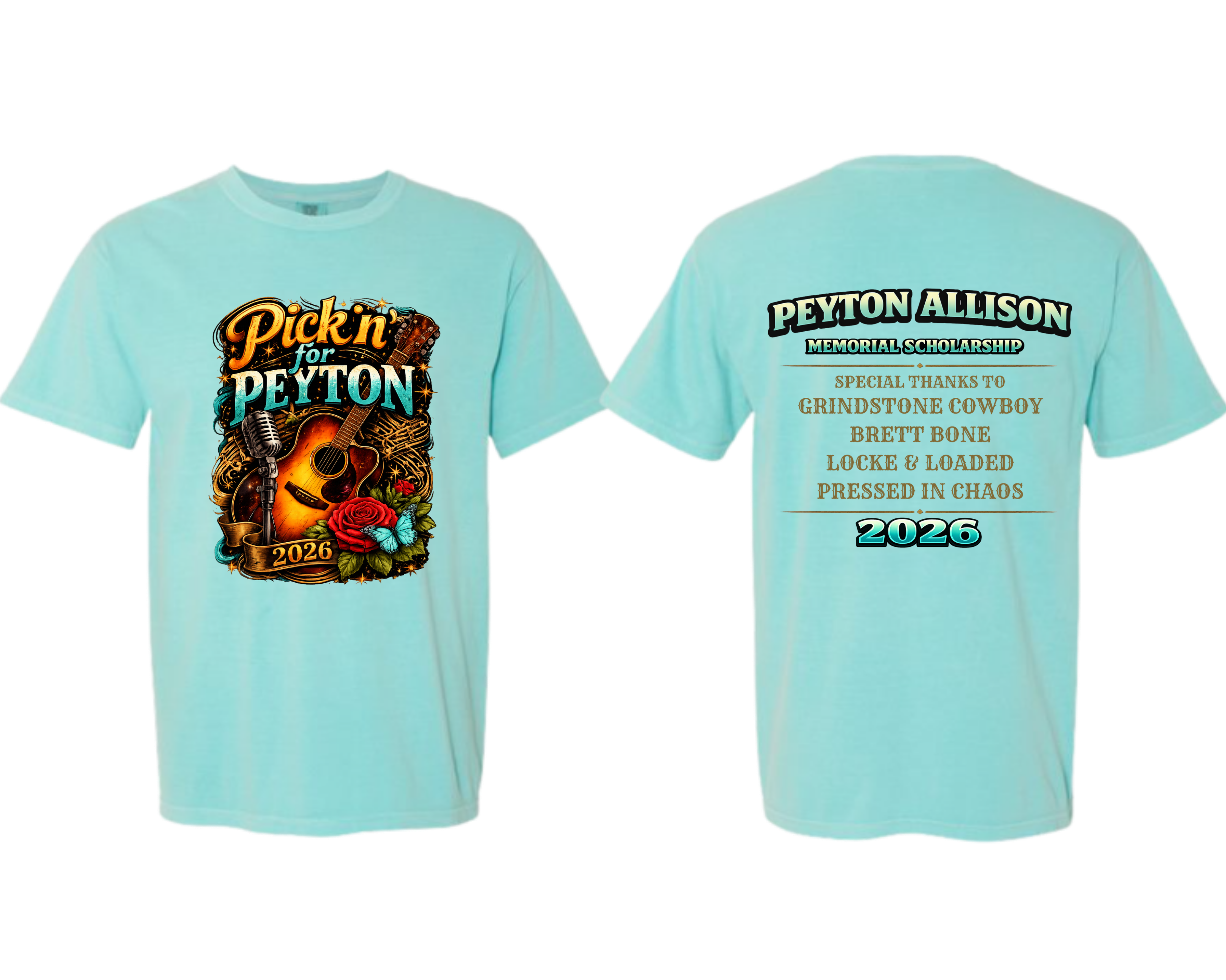 Pickin’ for Peyton 2026 Comfort Colors Tee | Fundraiser Shirt for Peyton Allison Scholarship Fund