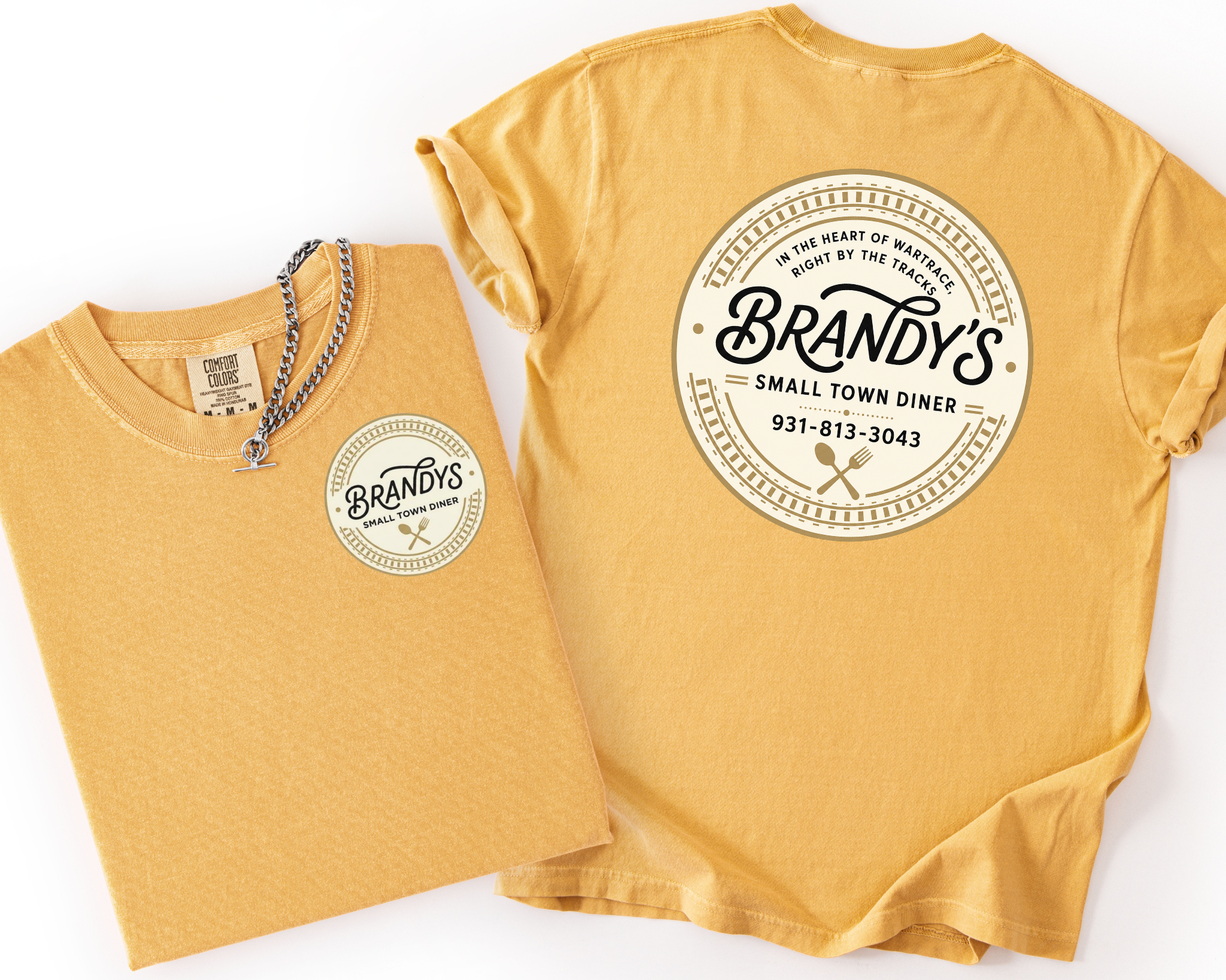 Brandy’s Small Town Diner Comfort Colors Shirt | Official Logo Tee
