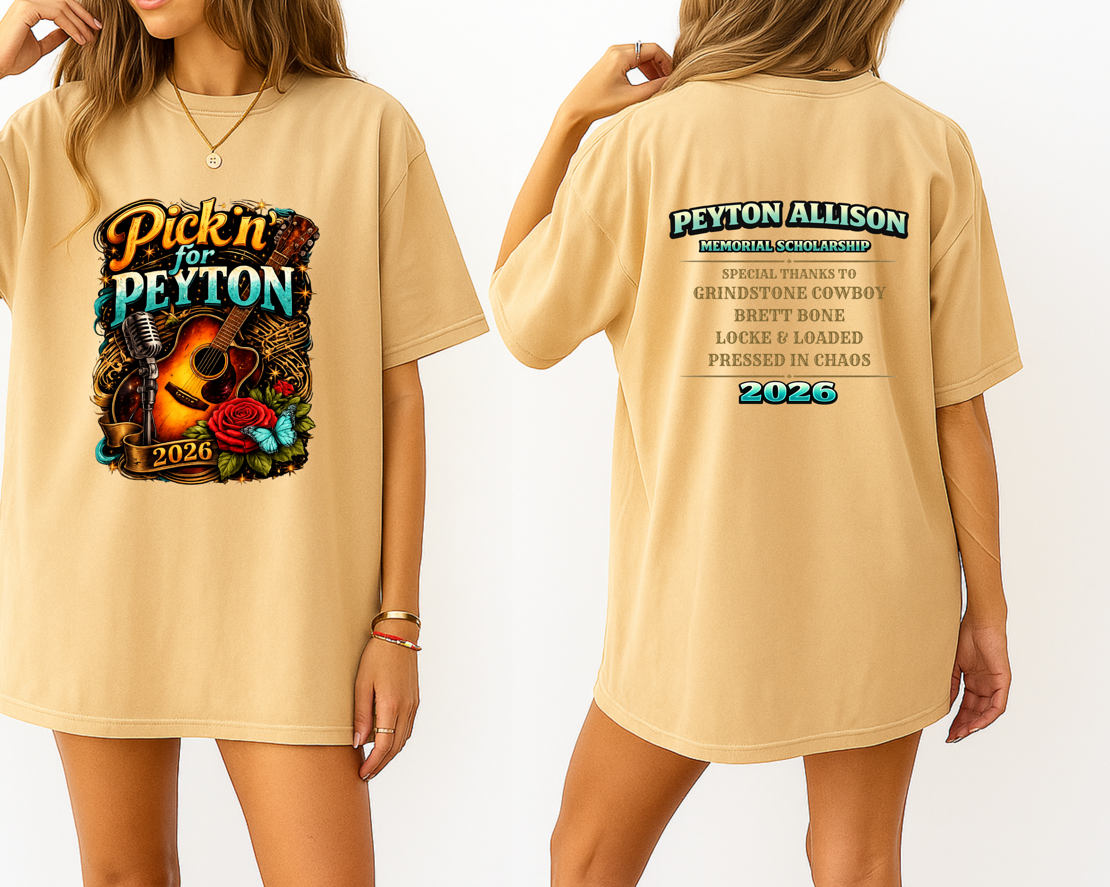 Pickin’ for Peyton 2026 Comfort Colors Tee | Fundraiser Shirt for Peyton Allison Scholarship Fund