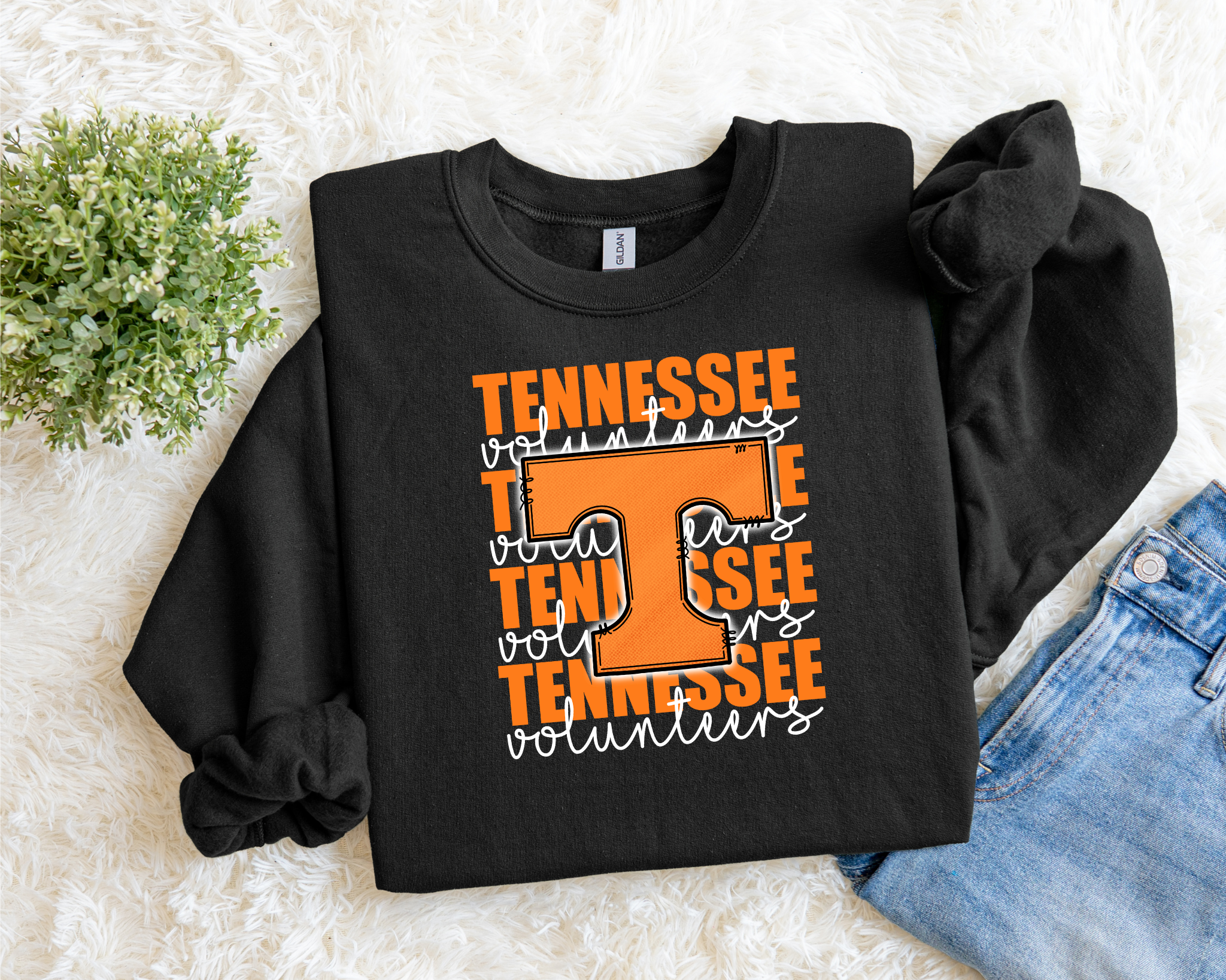 Big T Tennessee Volunteers Sweatshirt – Classic Vols Game Day Crewneck