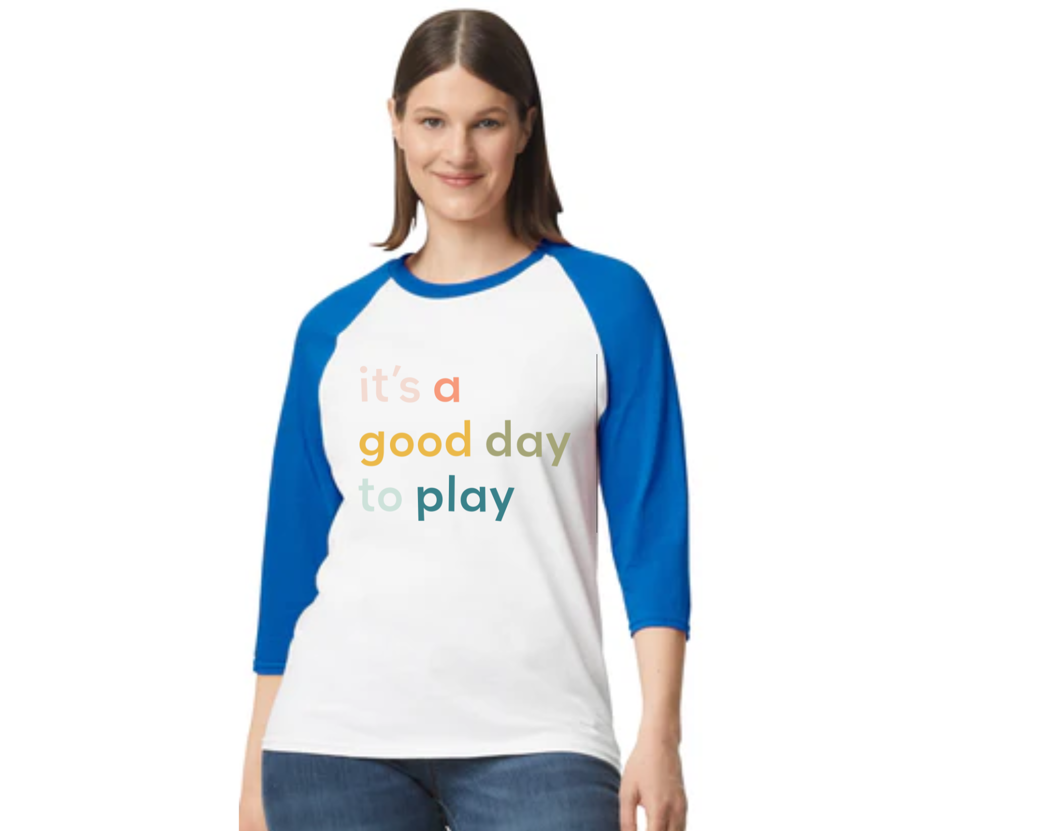 It’s a Good Day to Play – Villages Child Development Center Gildan 5700 Raglan Tee