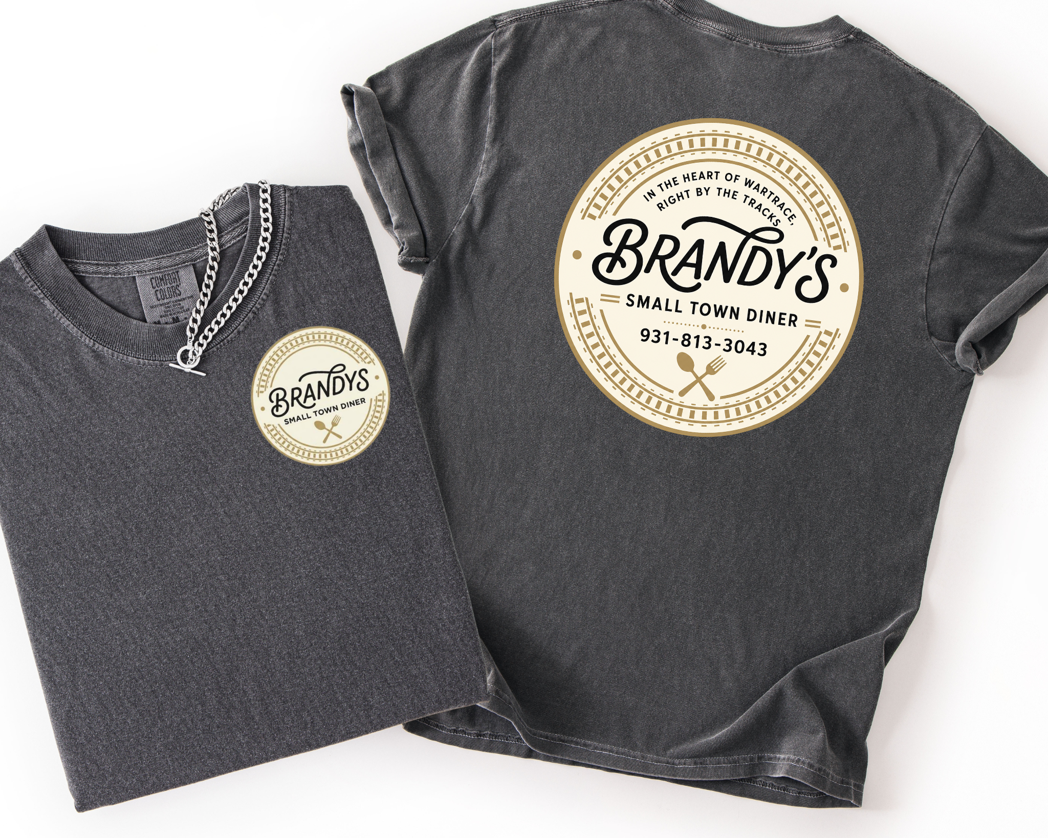 Brandy’s Small Town Diner Comfort Colors Shirt | Official Logo Tee
