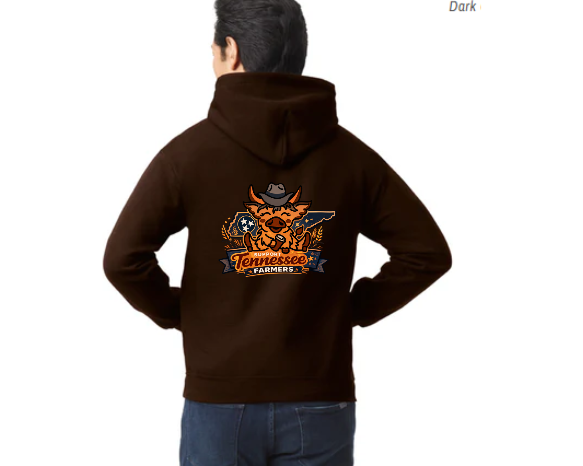 Support Tennessee Farmers & Neon Cattle Coffee Co Hoodie  | Pressed in Chaos Exclusive