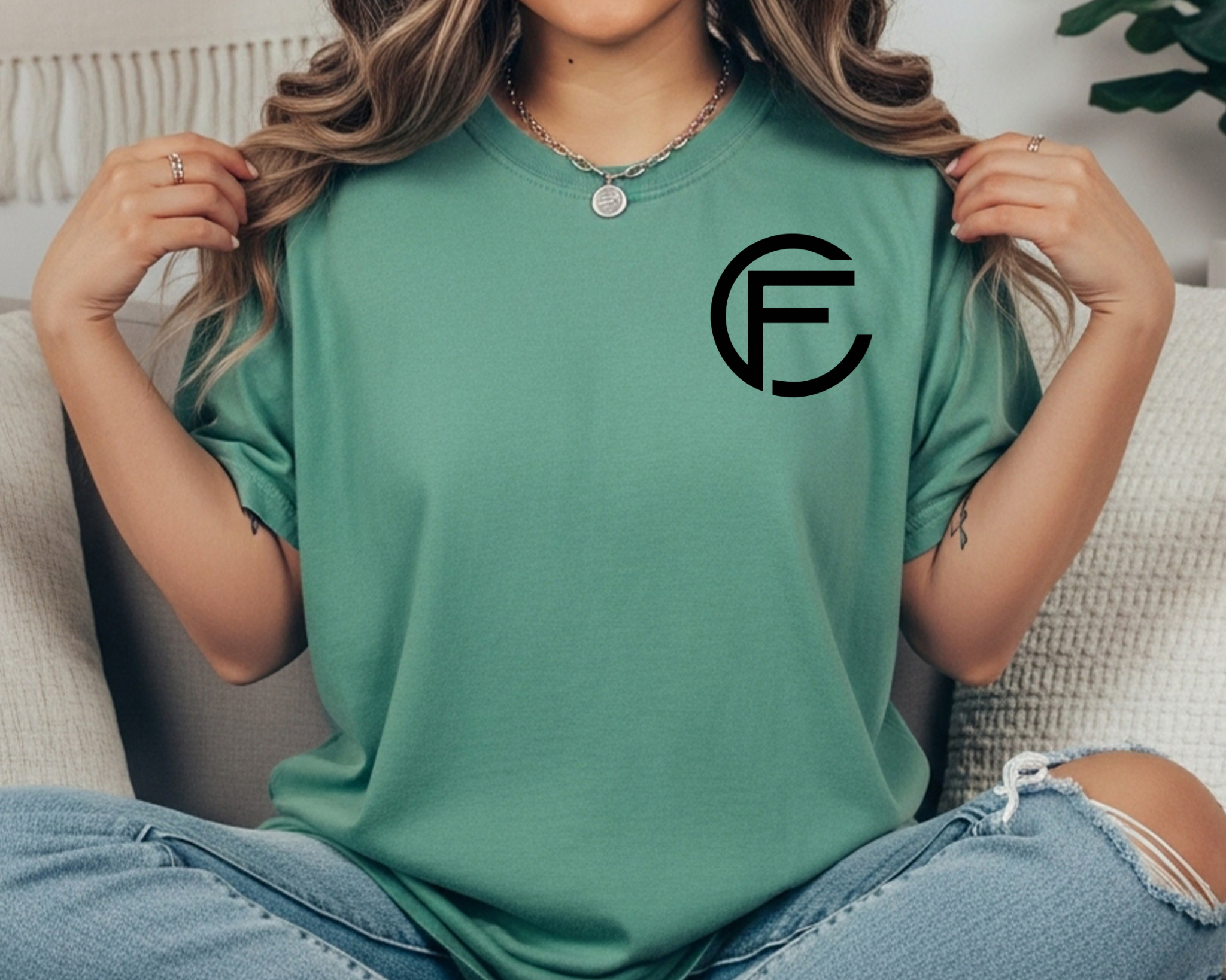 C&F Miniature Cattle Co. Original Logo Comfort Colors Tee