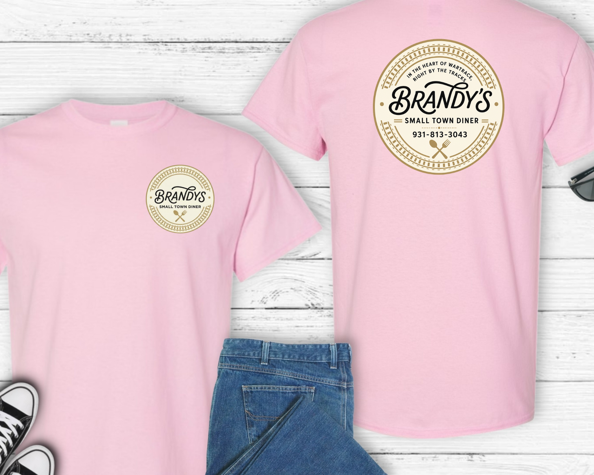 Brandy’s Small Town Diner Gildan Shirt | Official Logo Tee