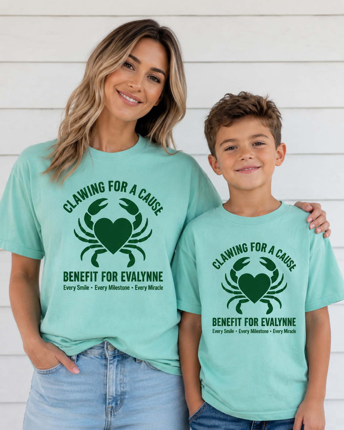 Clawing for a Cause Benefit for Evalynne Comfort Colors Shirt - Help Hope Live Medical Campaign Shirt