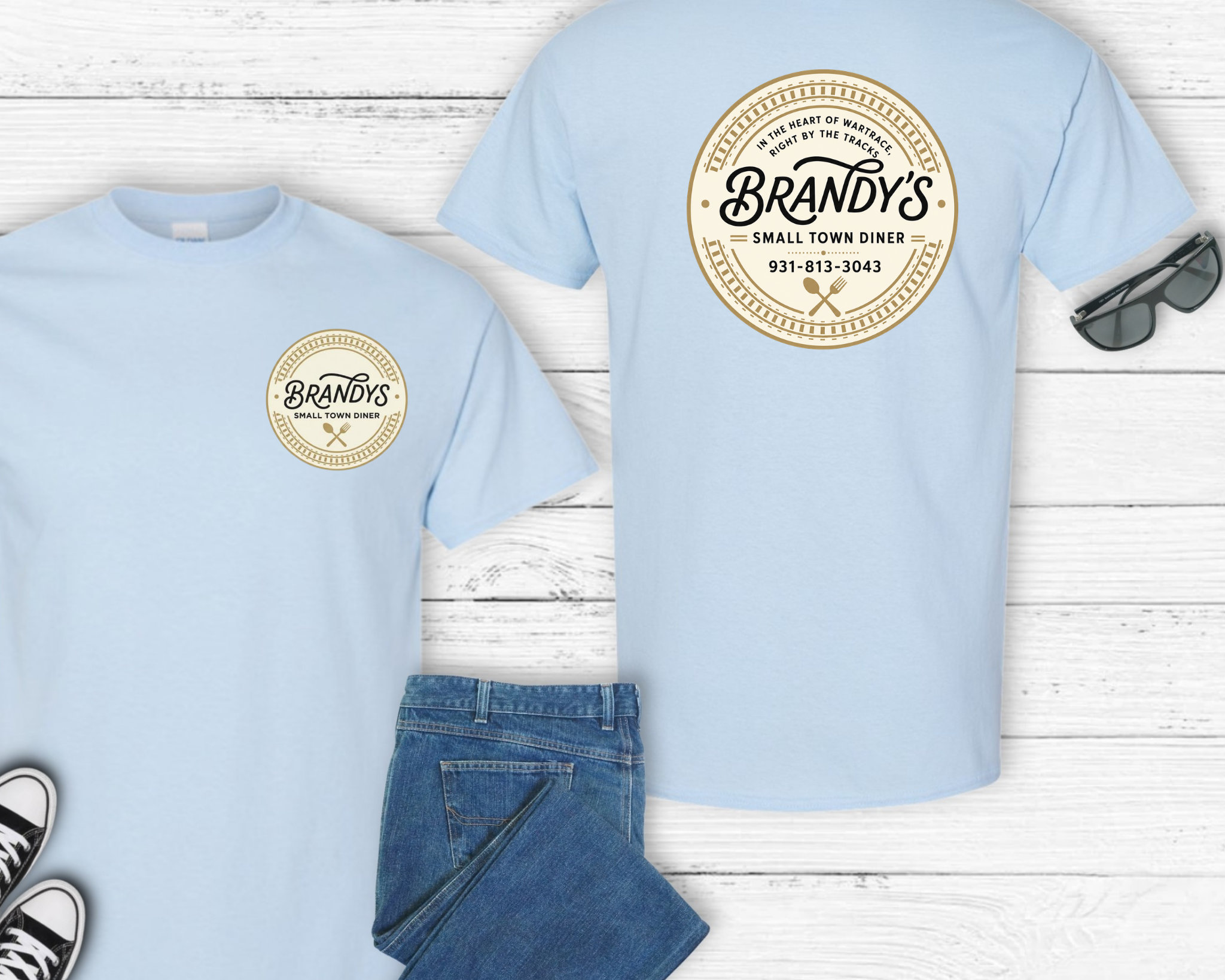 Brandy’s Small Town Diner Gildan Shirt | Official Logo Tee