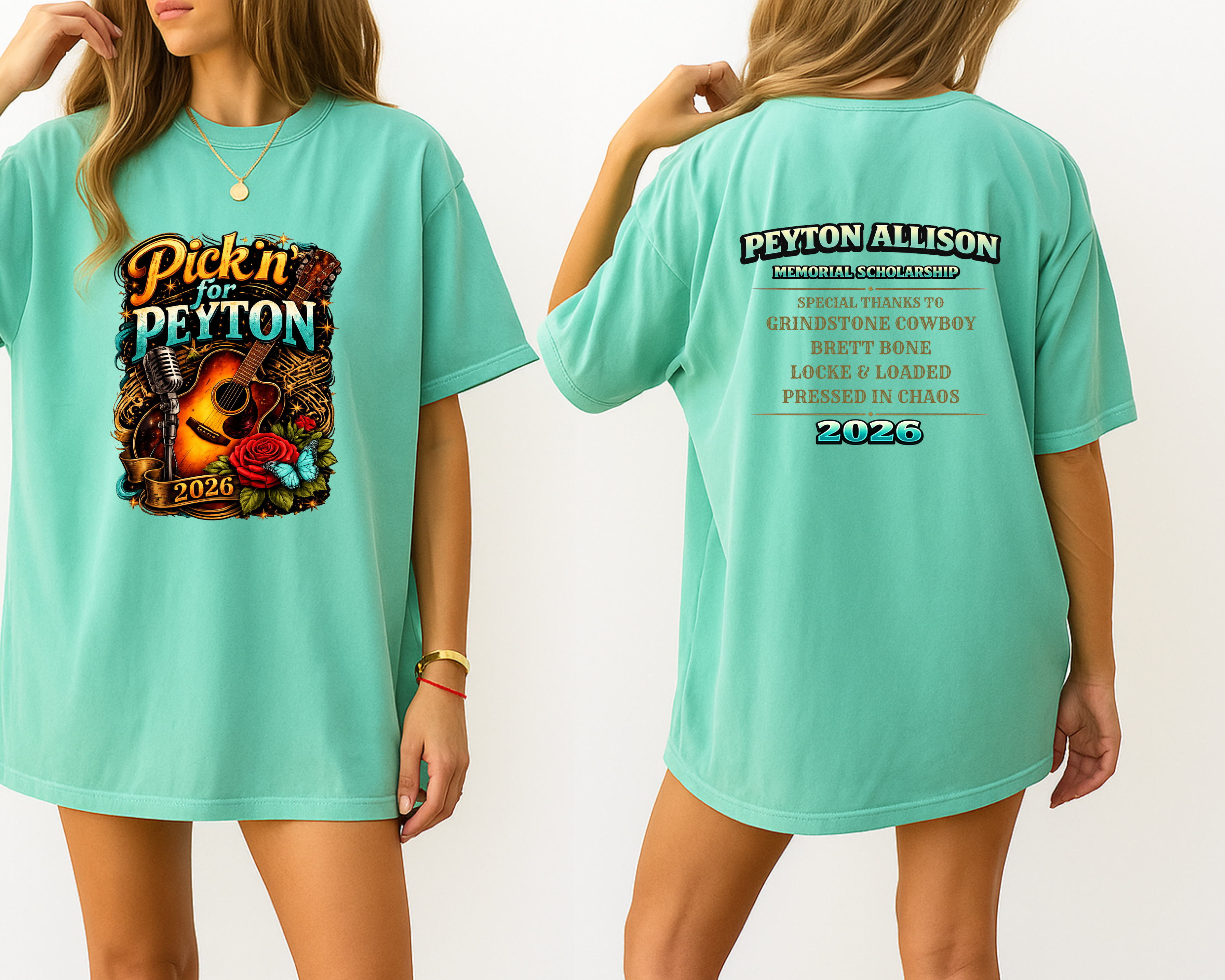Pickin’ for Peyton 2026 Comfort Colors Tee | Fundraiser Shirt for Peyton Allison Scholarship Fund