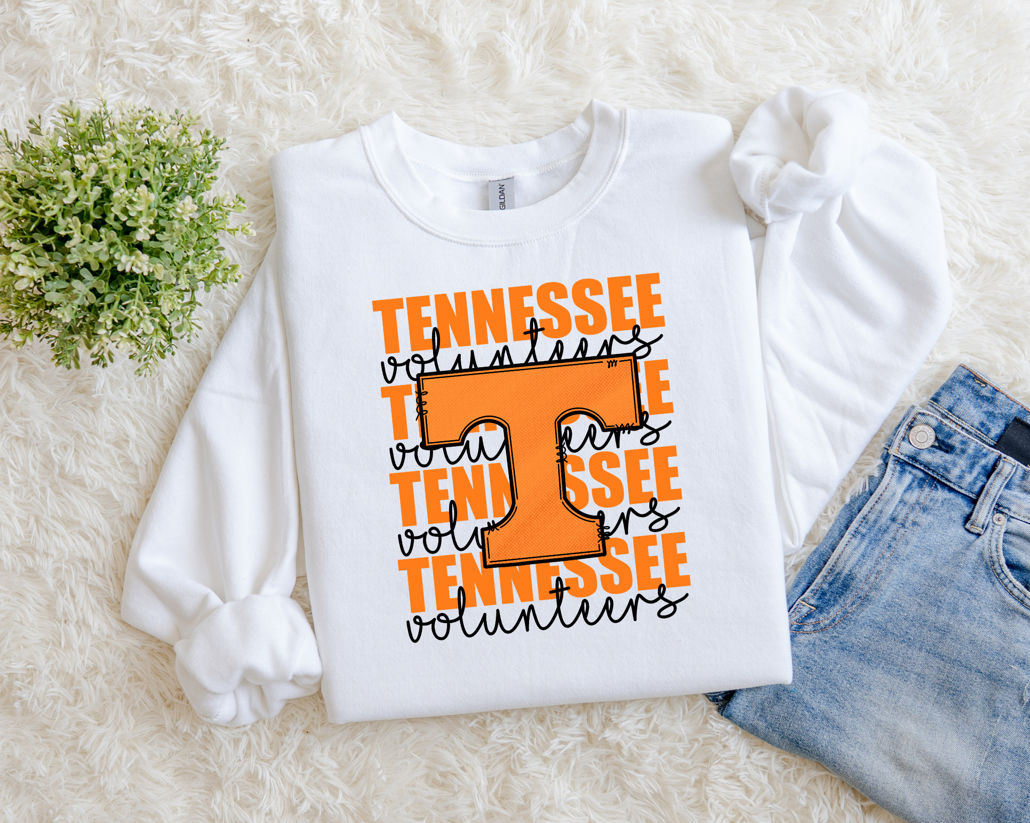 Big T Tennessee Volunteers Sweatshirt – Classic Vols Game Day Crewneck