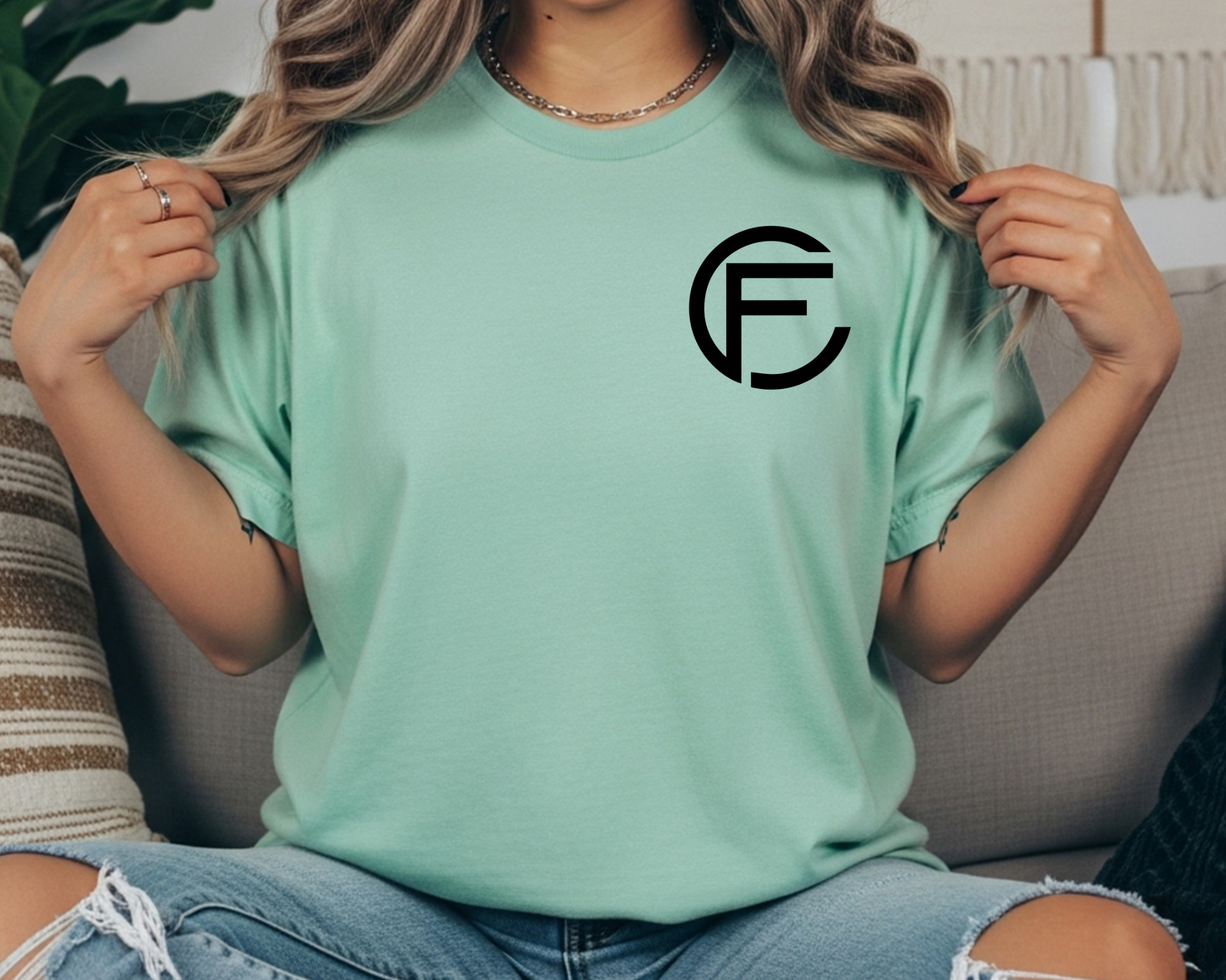 C&F Miniature Cattle Co. Original Logo Comfort Colors Tee